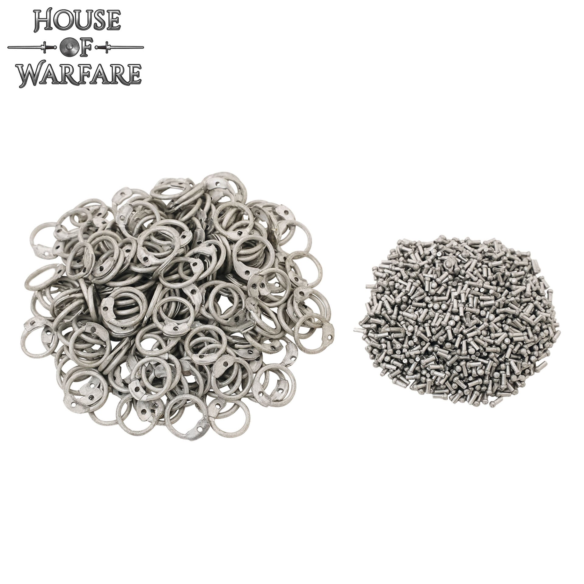 Imagen única de: Anillo de Cota de Malla - Anillos Redondos de Aluminio Remachado, 10mm 16 Gauge