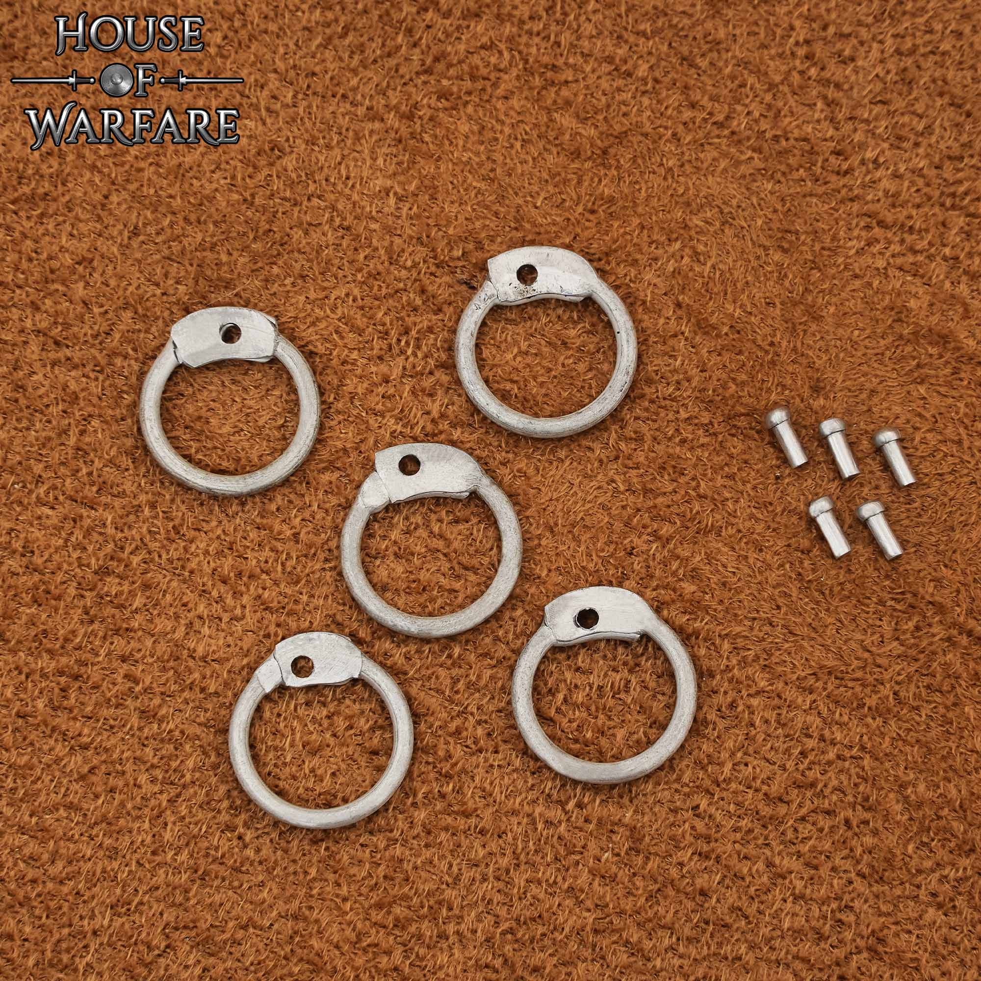 Imagen única de: Anillo de Cota de Malla - Anillos Redondos de Aluminio Remachado, 10mm 16 Gauge