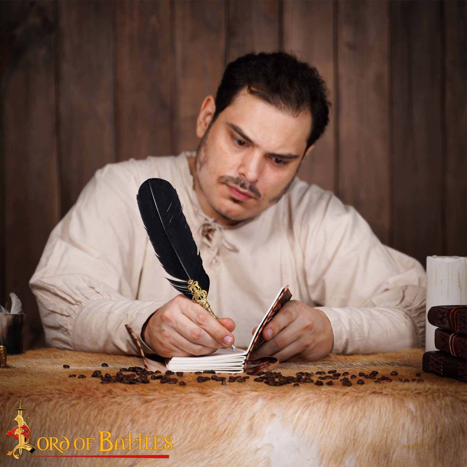 Imagen única de: Diario Medieval de Cuero Diario de Cuero Auténtico Hecho a Mano