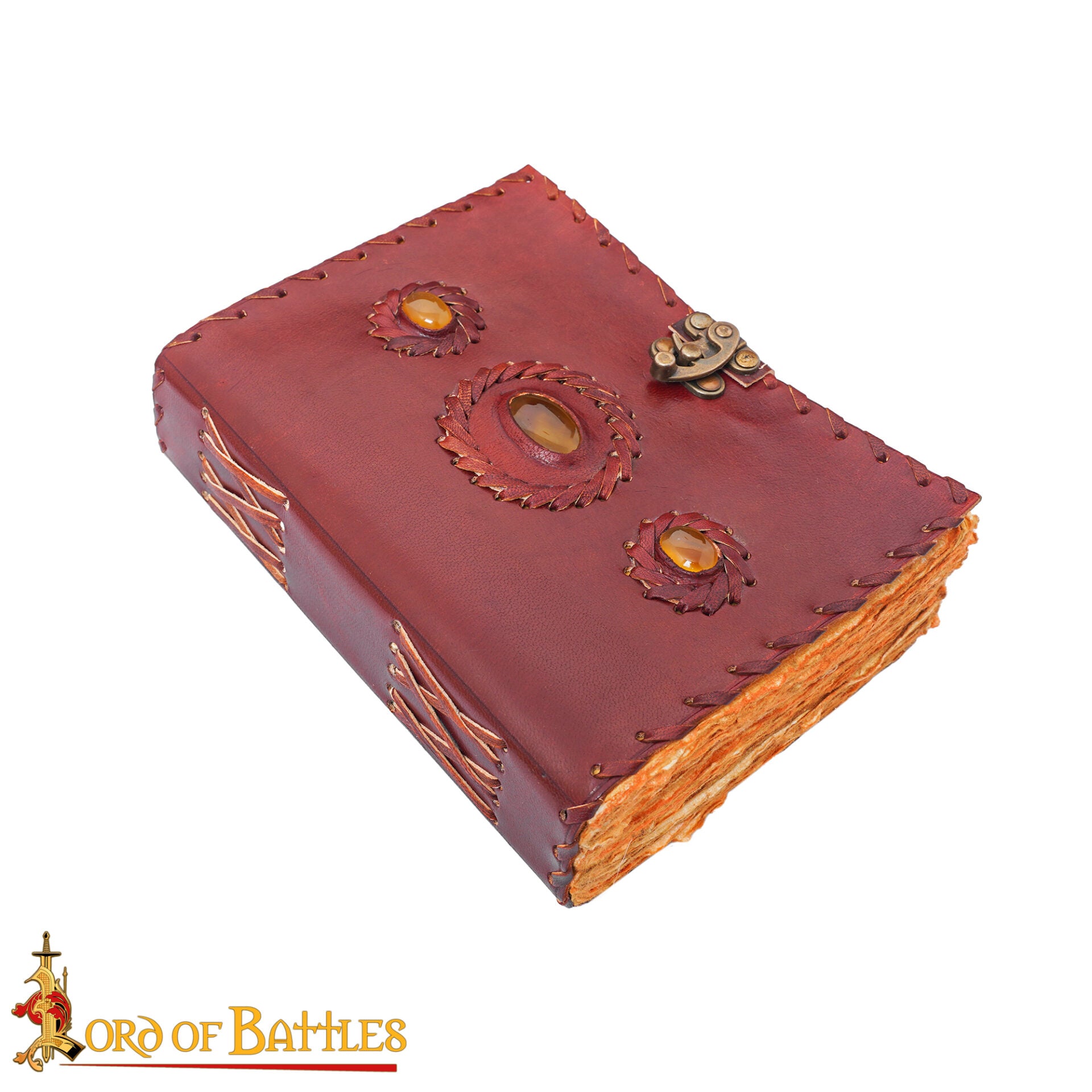 Imagen única de: Diario Medieval de Notas de Piel Auténtica Hecho a Mano