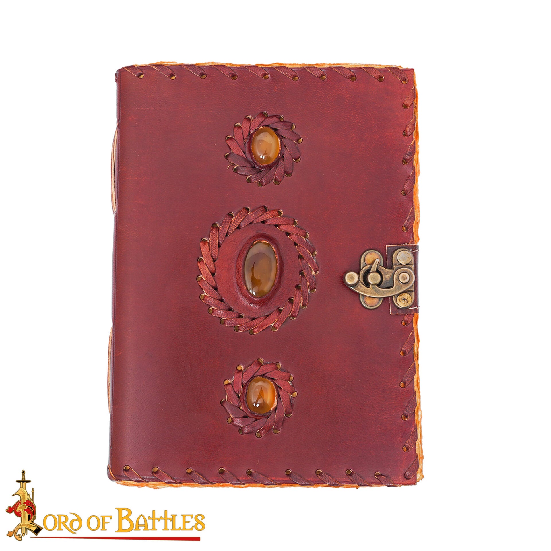 Imagen única de: Diario Medieval de Notas de Piel Auténtica Hecho a Mano