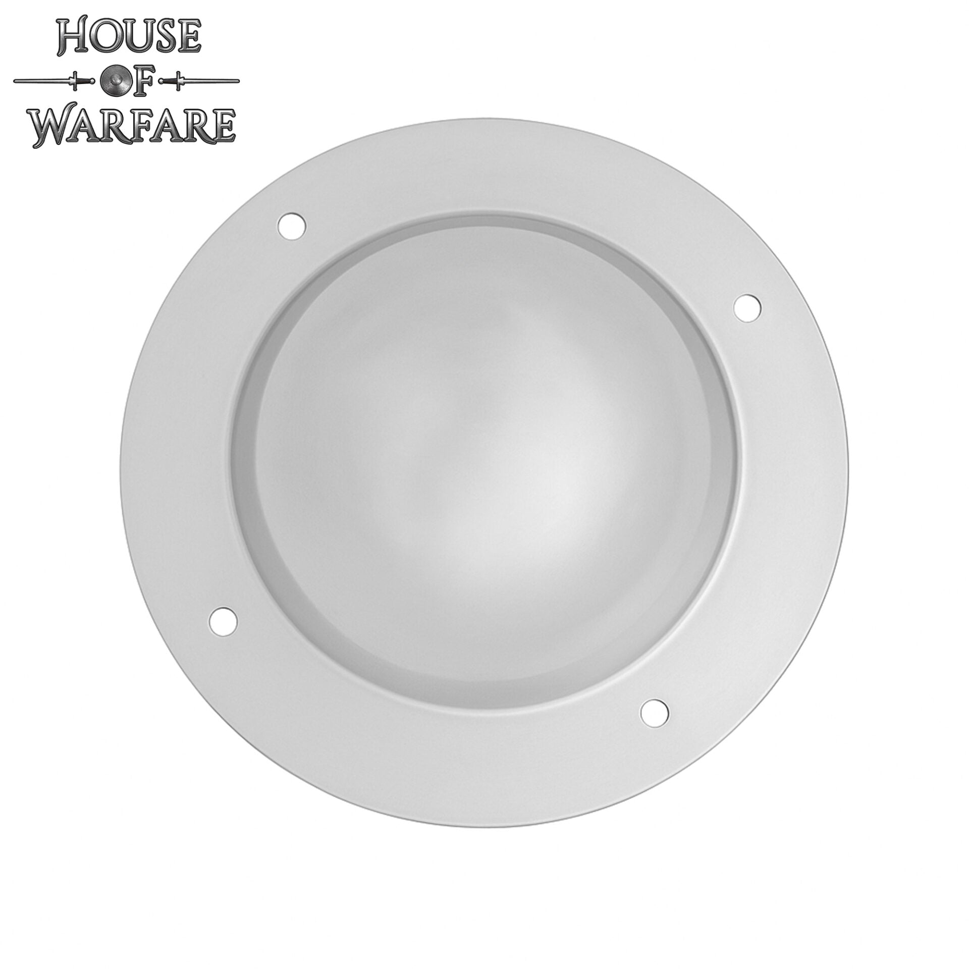 Imagen única de: Escudo Medieval Abovedado de Acero Forjado a Mano Umbo Redondo para Escudos Diy