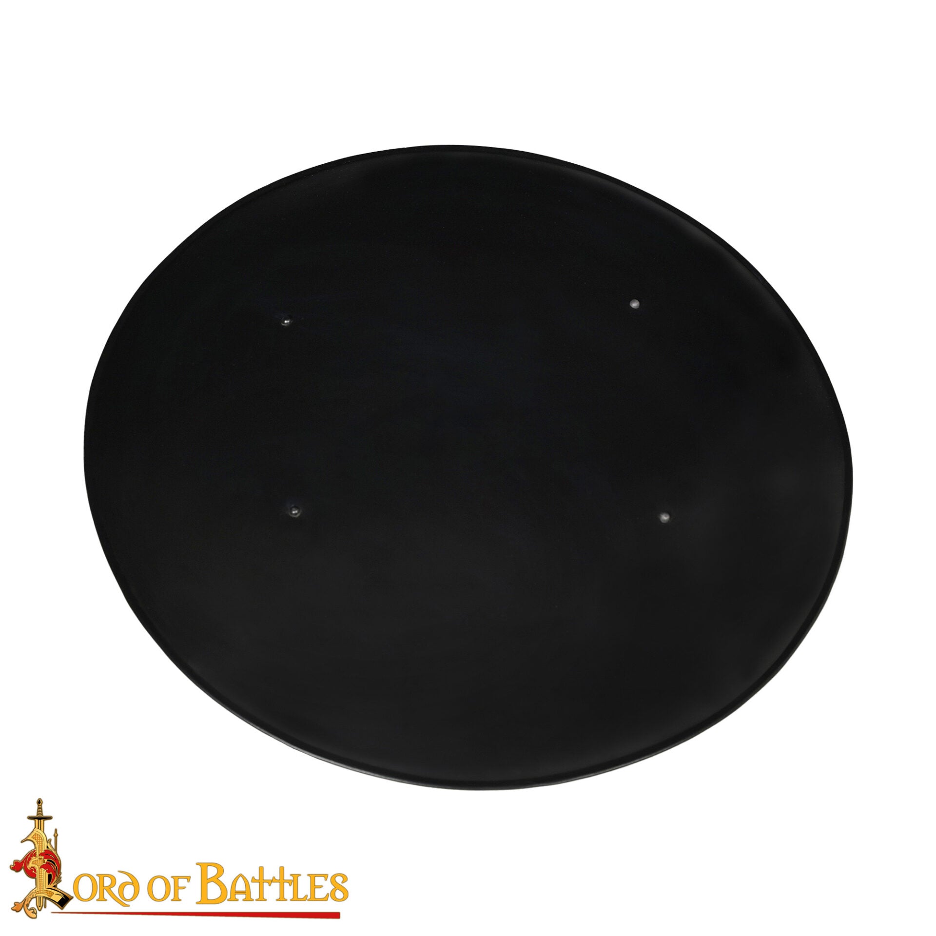 Imagen única de: Escudo Redondo de Acero con Asa Central - 22" - Negro - Acero Calibre 18