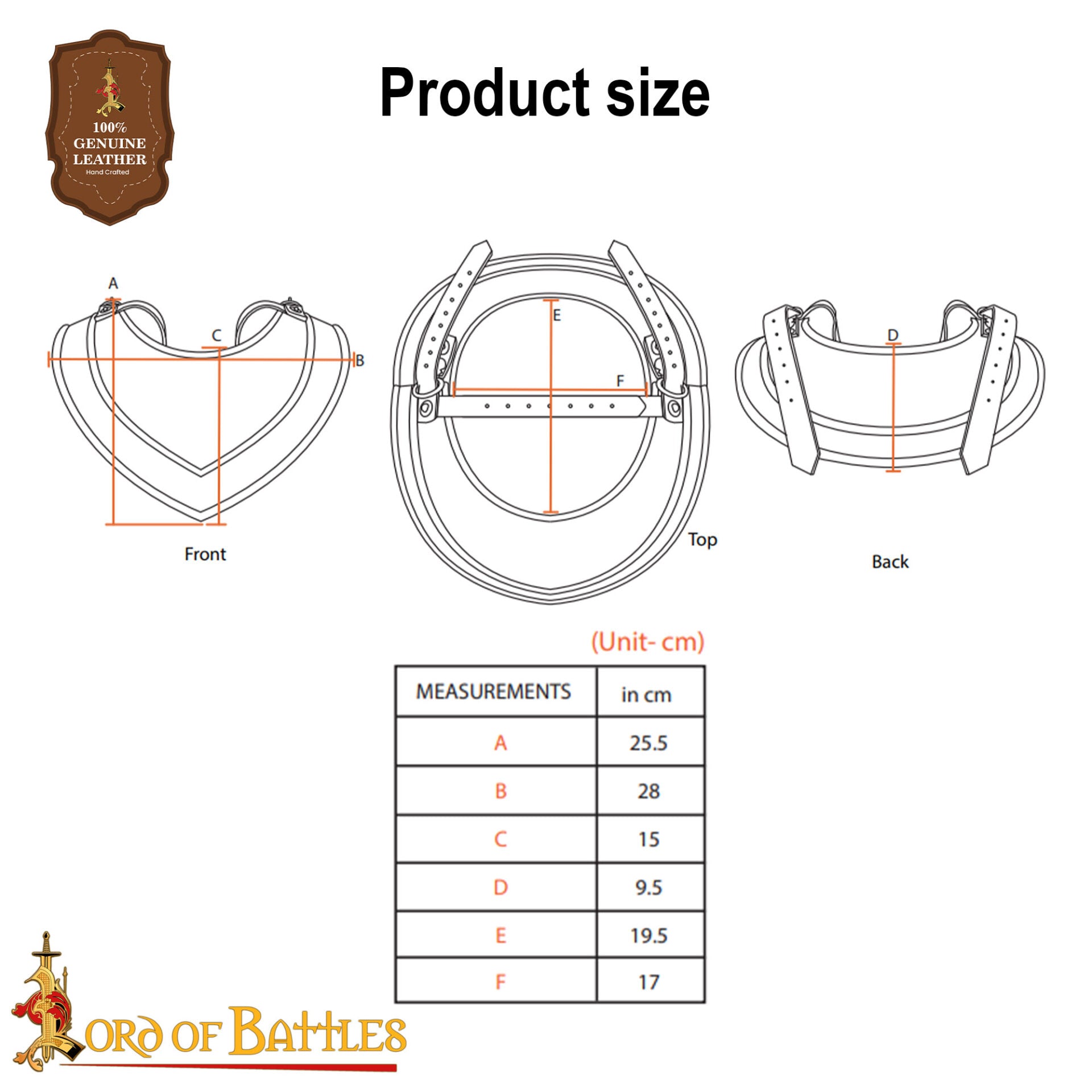 Imagen única de: Gorget Medieval Simple Calibre 18