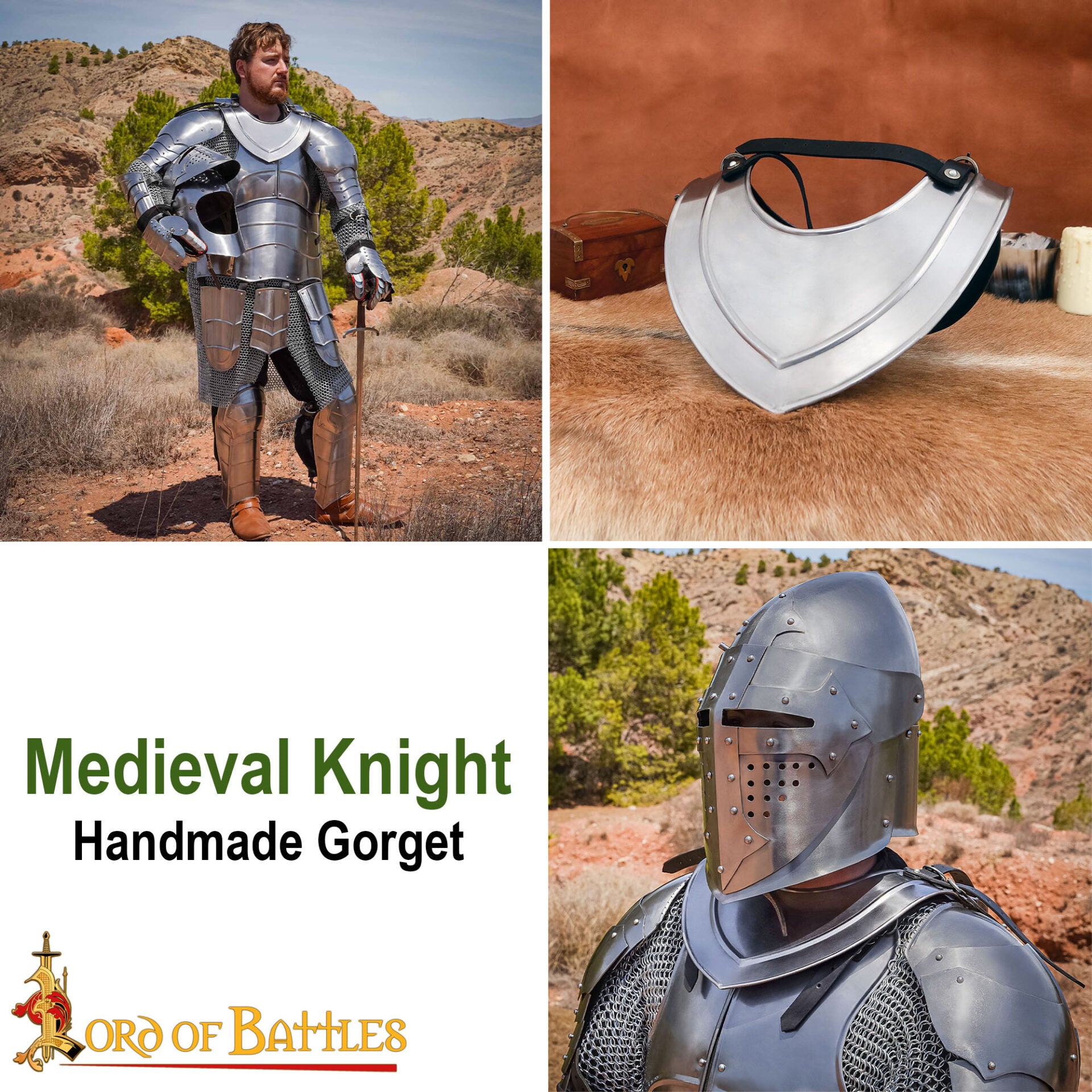 Imagen única de: Gorget Medieval Simple Calibre 18
