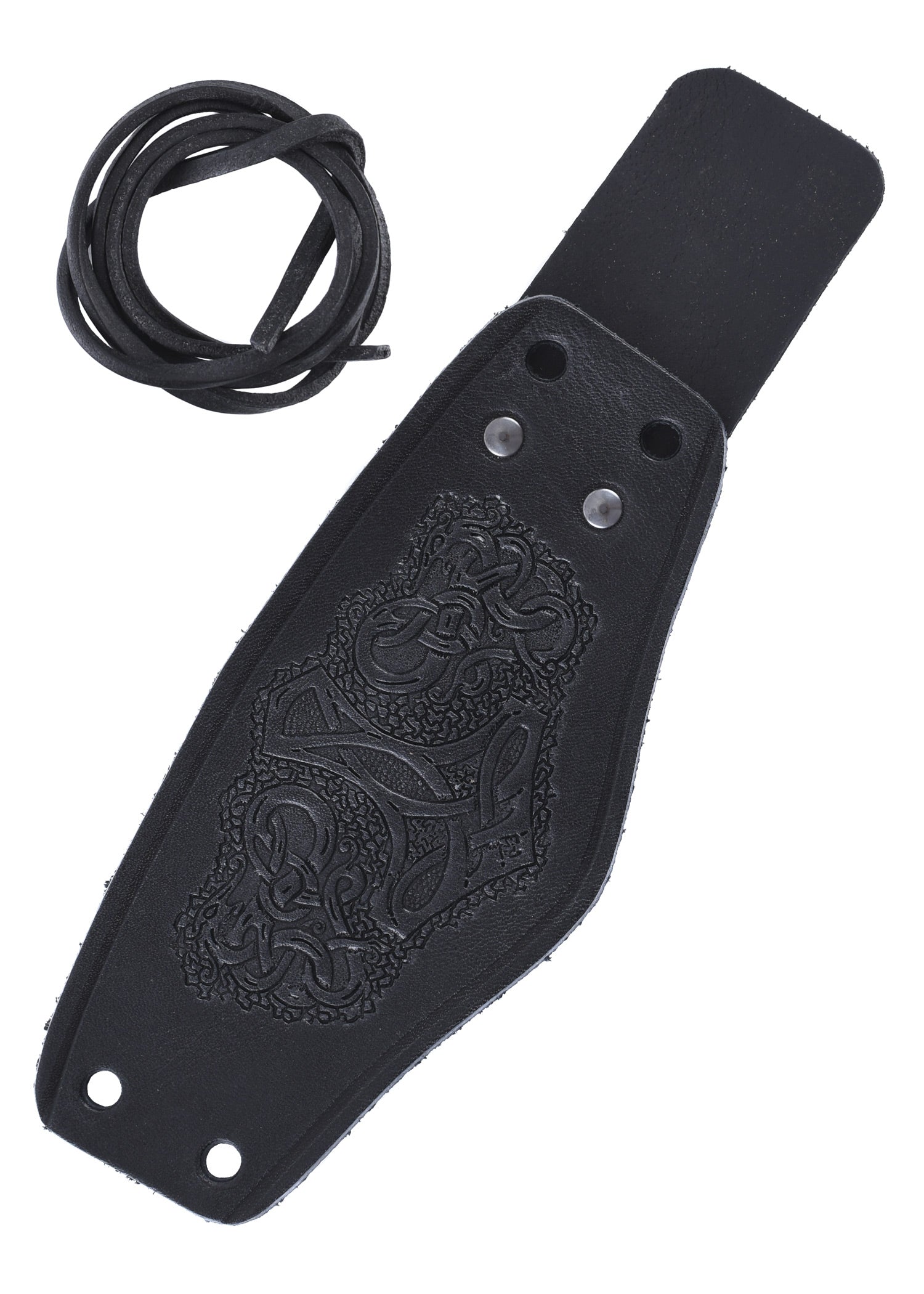 Imagen única de: Guardabrazos De Cuero Con Martillo De Thor, Cortos