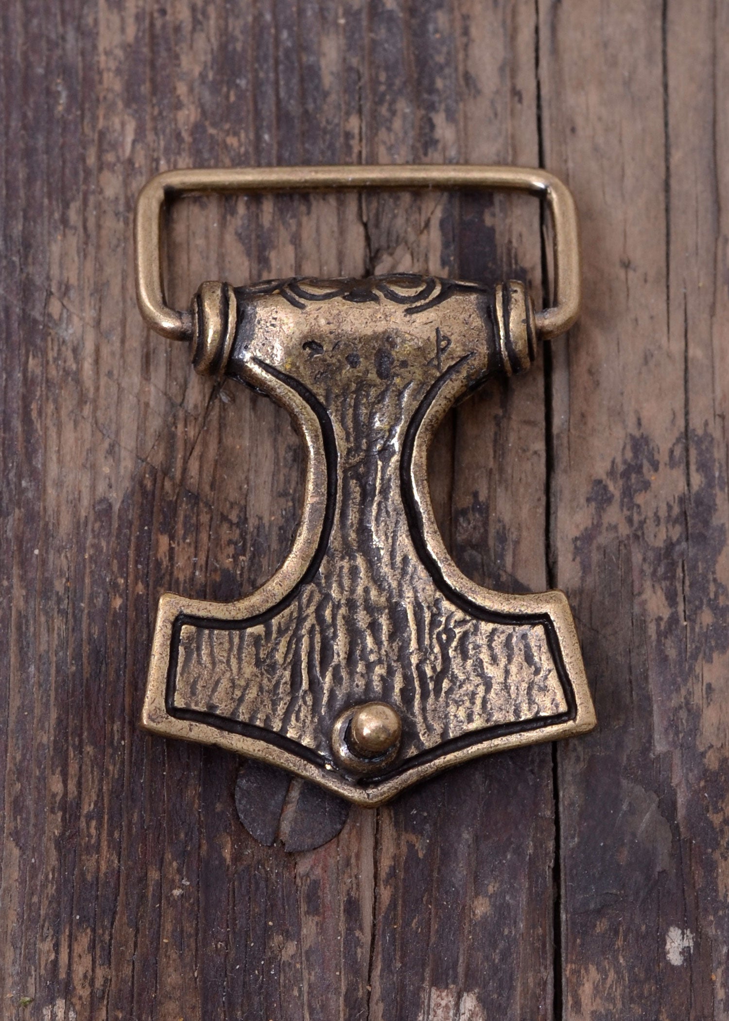 Imagen única de: Hebilla De Cinturón - Martillo De Thor - Mjoelnar