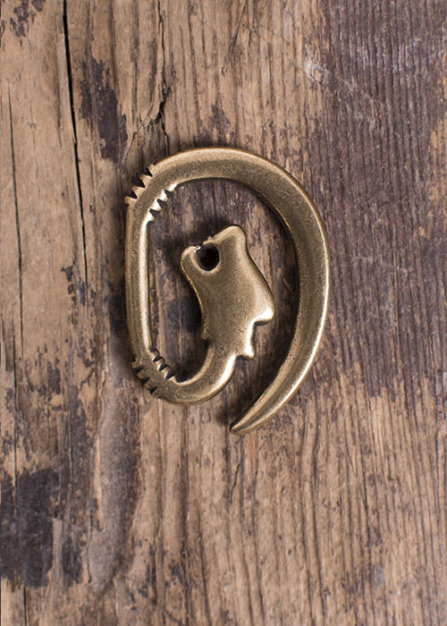 Imagen única de: Gancho Para Cinturón Cabeza De Lobo