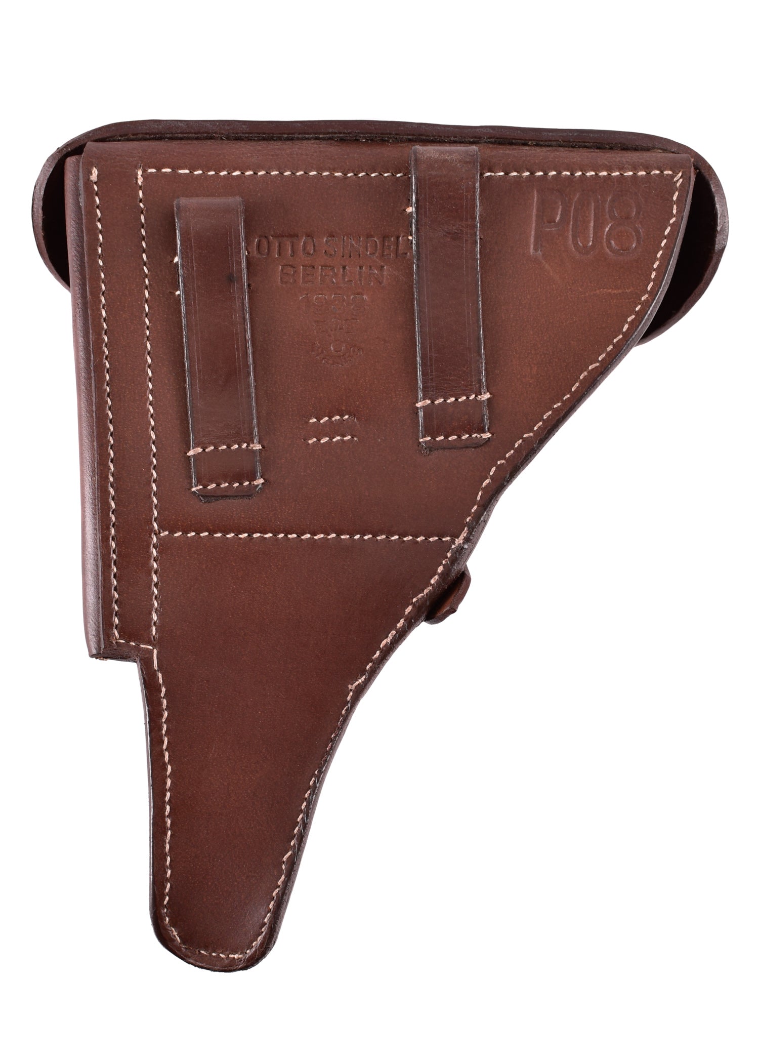 Imagen única de: Funda De Pistola Para P08 Fabricada En Cuero Marrón.