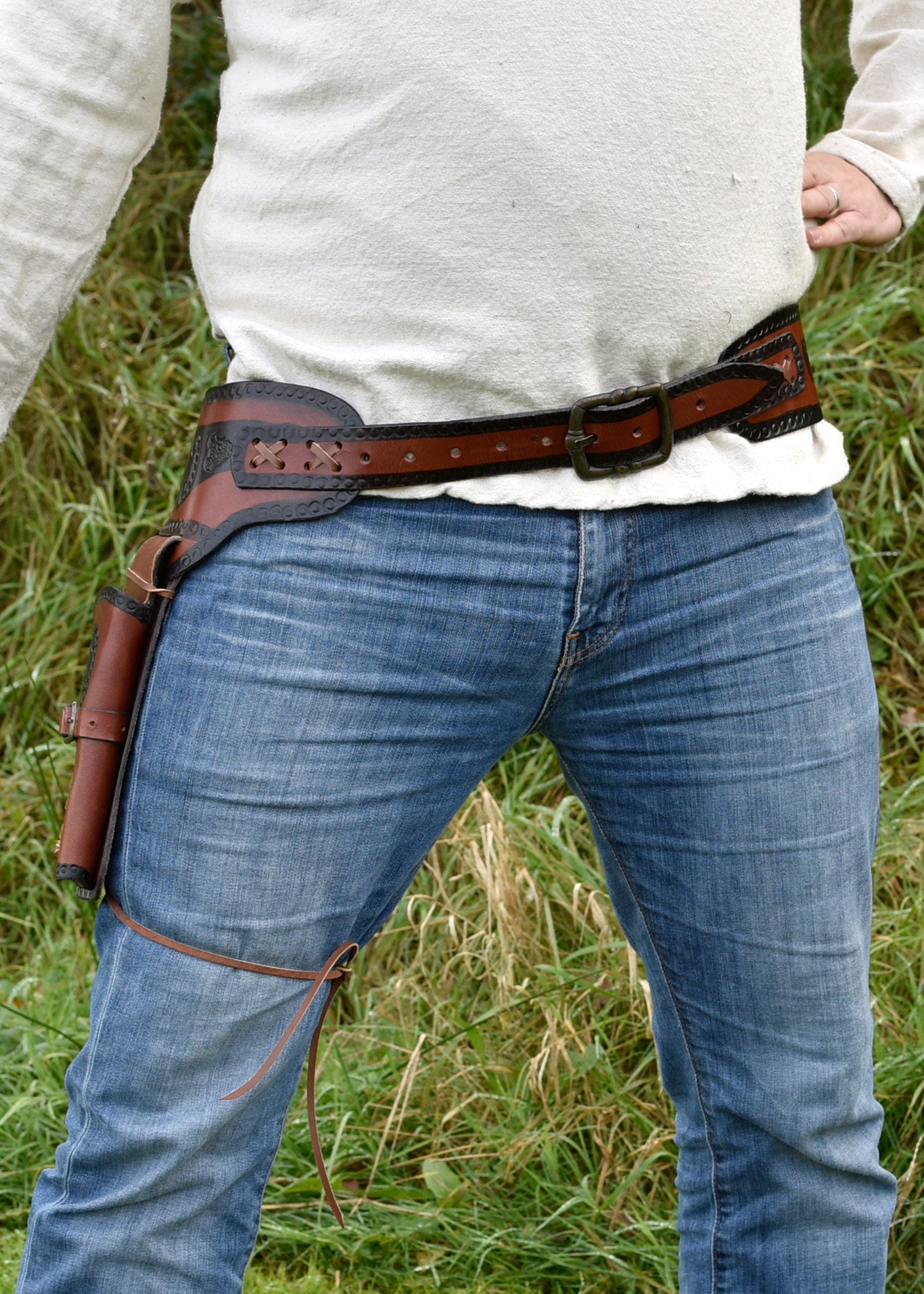 Imagen única de: Cinturón De Revólver Occidental Salvaje Oeste Con Funda