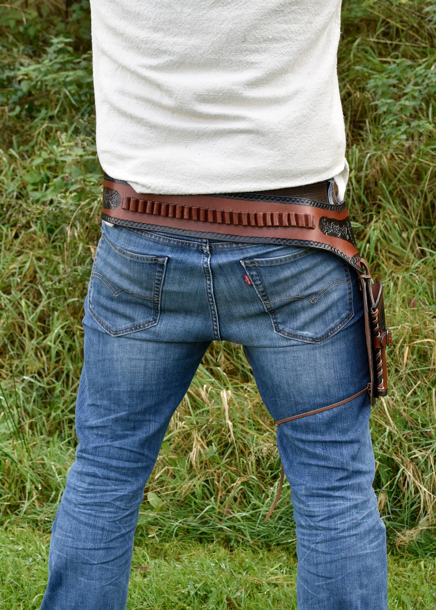 Imagen única de: Cinturón De Revólver Occidental Salvaje Oeste Con Funda