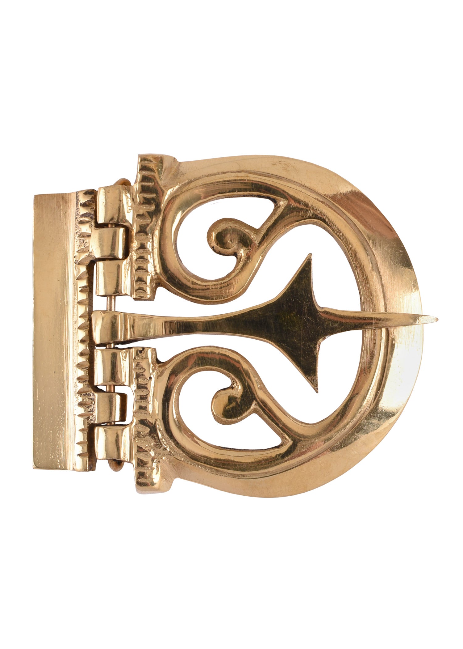 Imagen única de: Hebilla De Cinturón Grande De Latón Adornada