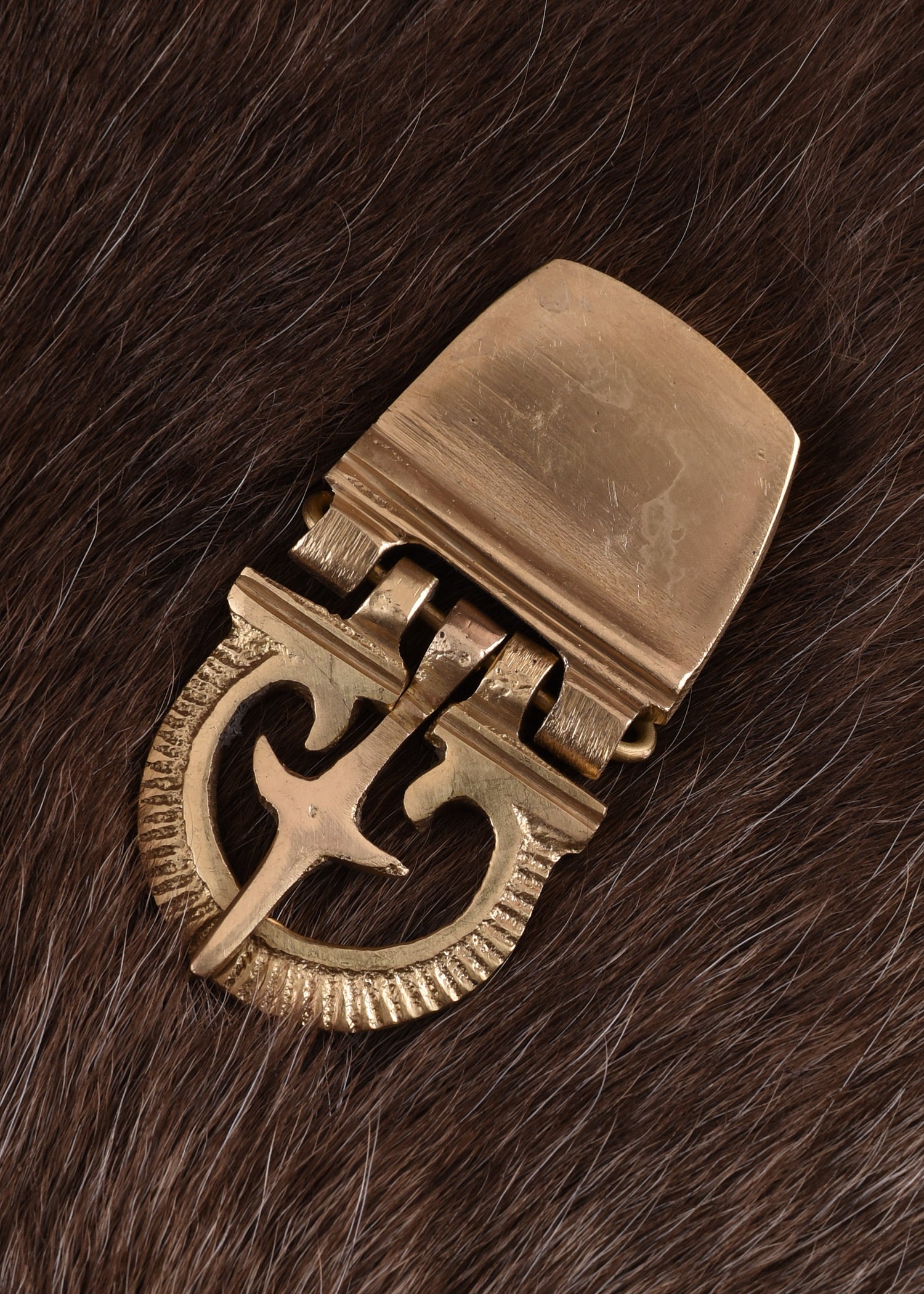 Imagen única de: Hebilla De Cinturón Pequeña De Latón Decorada