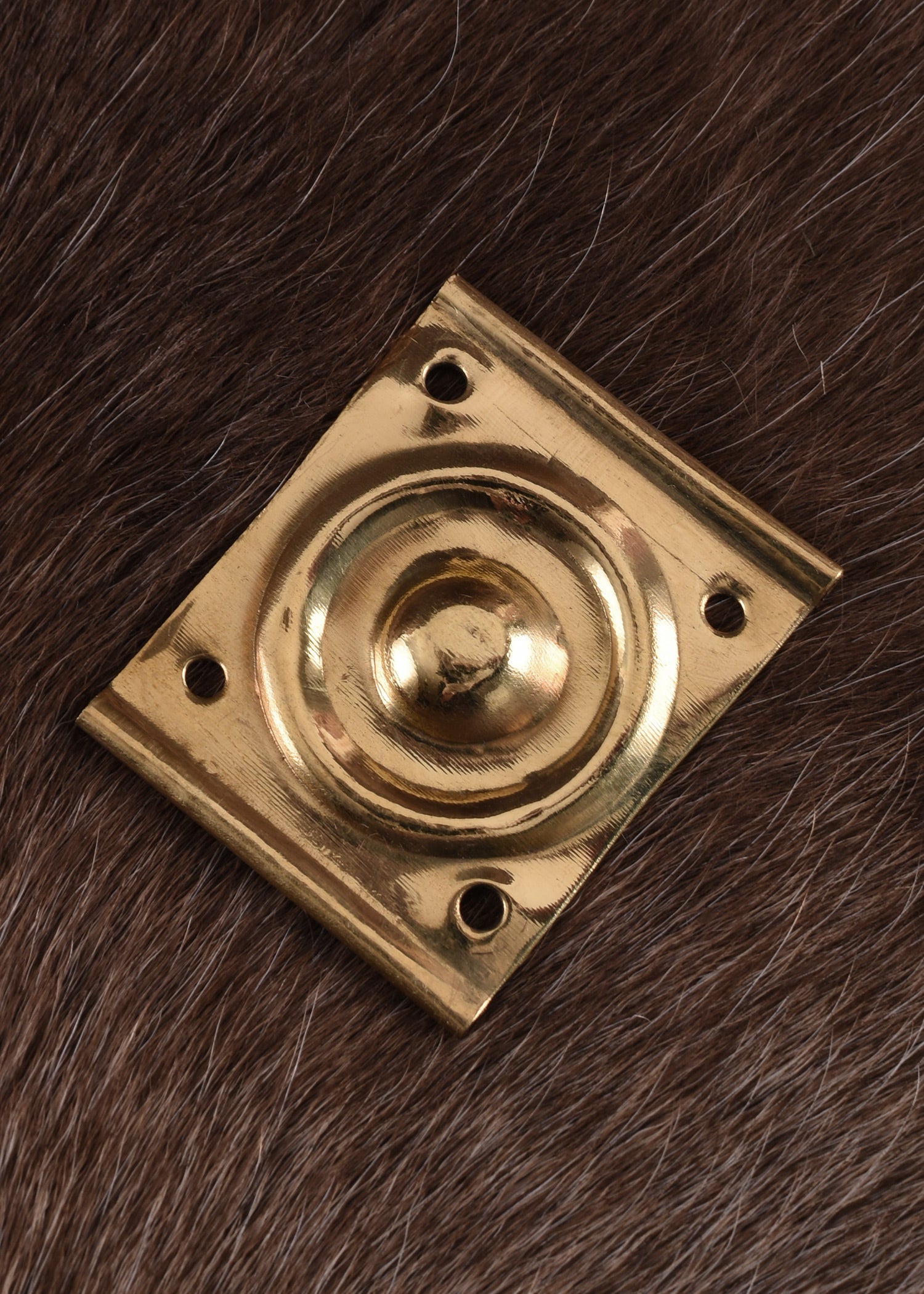 Imagen única de: Herraje Para Cinturón Romano Perforado De Latón, Rectangular