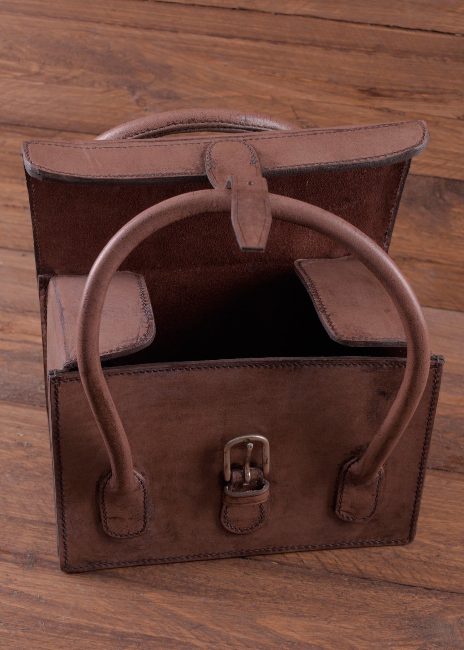 Imagen única de: Cartuchera De Piel Con Asa