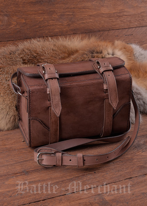 Imagen única de: Cartuchera De Piel Con Bandolera