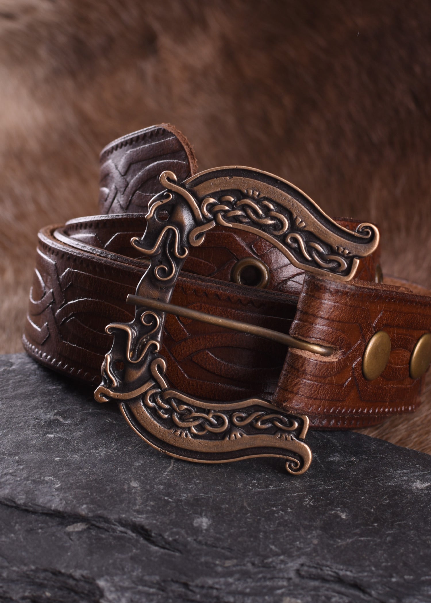 Imagen única de: Cinturón De Cuero Celta, 170 Cm.