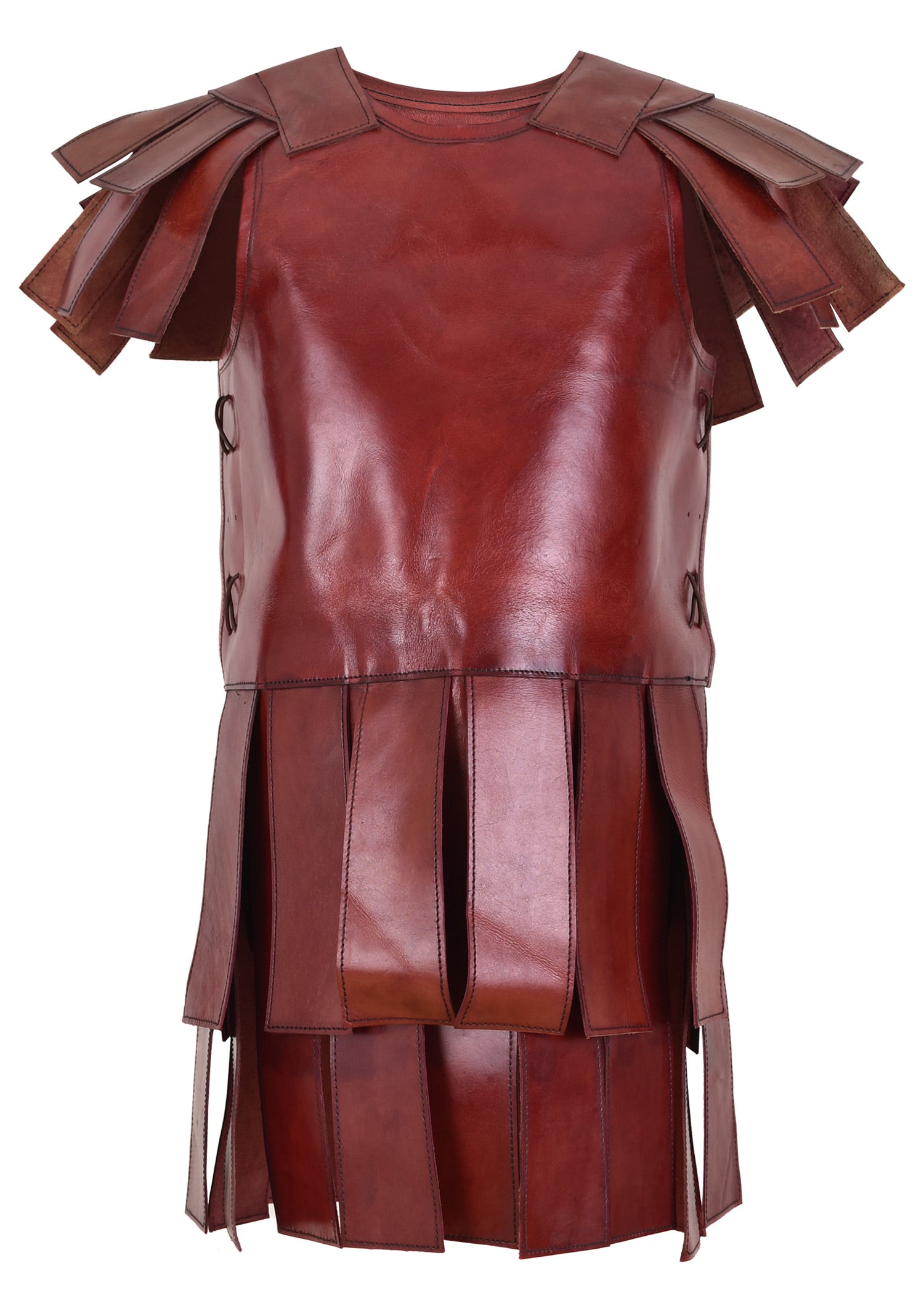 Subarmalis Romano, Fabricado En Cuero, Marrón Rojizo - Tienda Medieval
