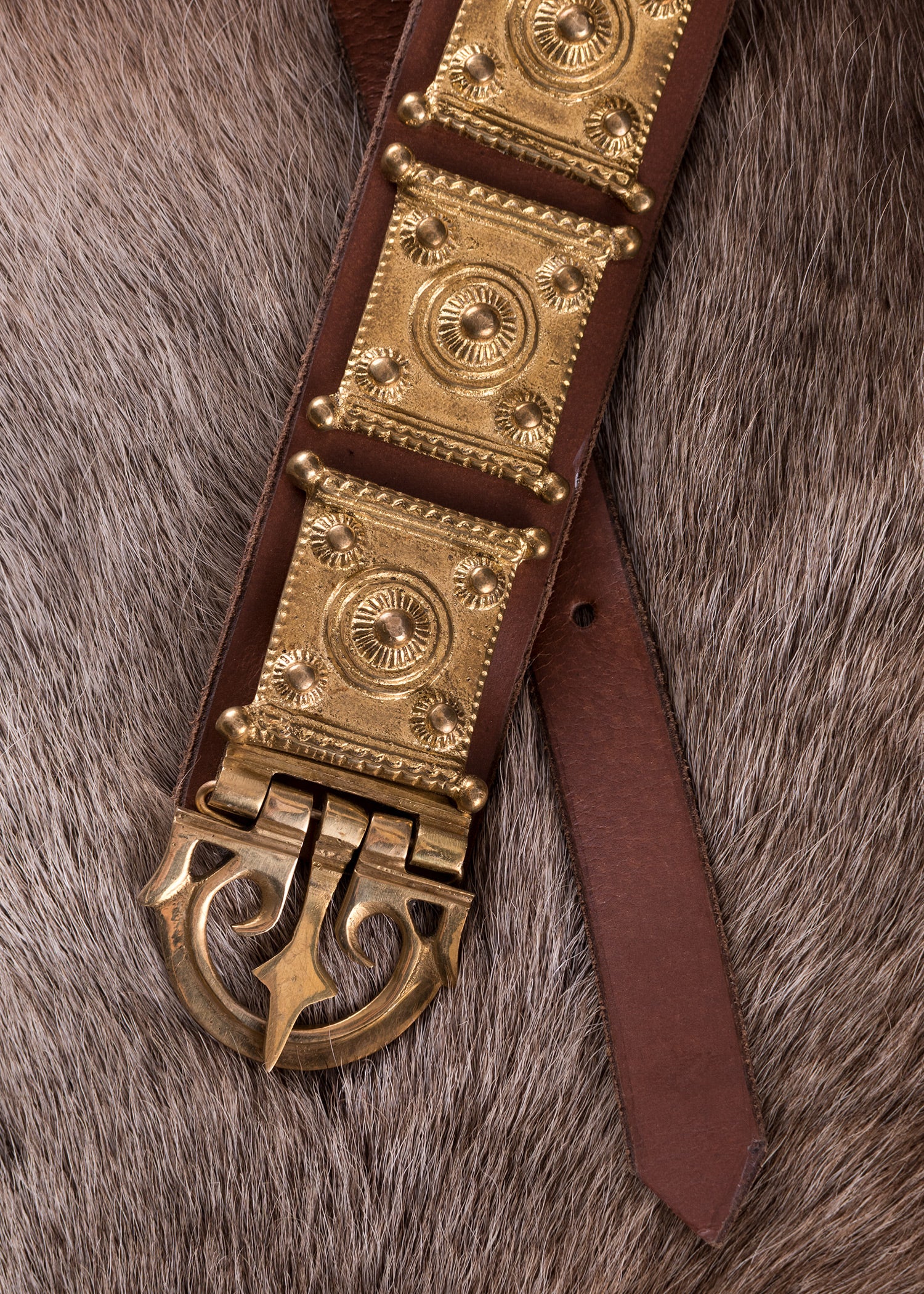 Imagen única de: Cingulum, Cinturón De Legionario, Rgzm, Cuero Y Latón.