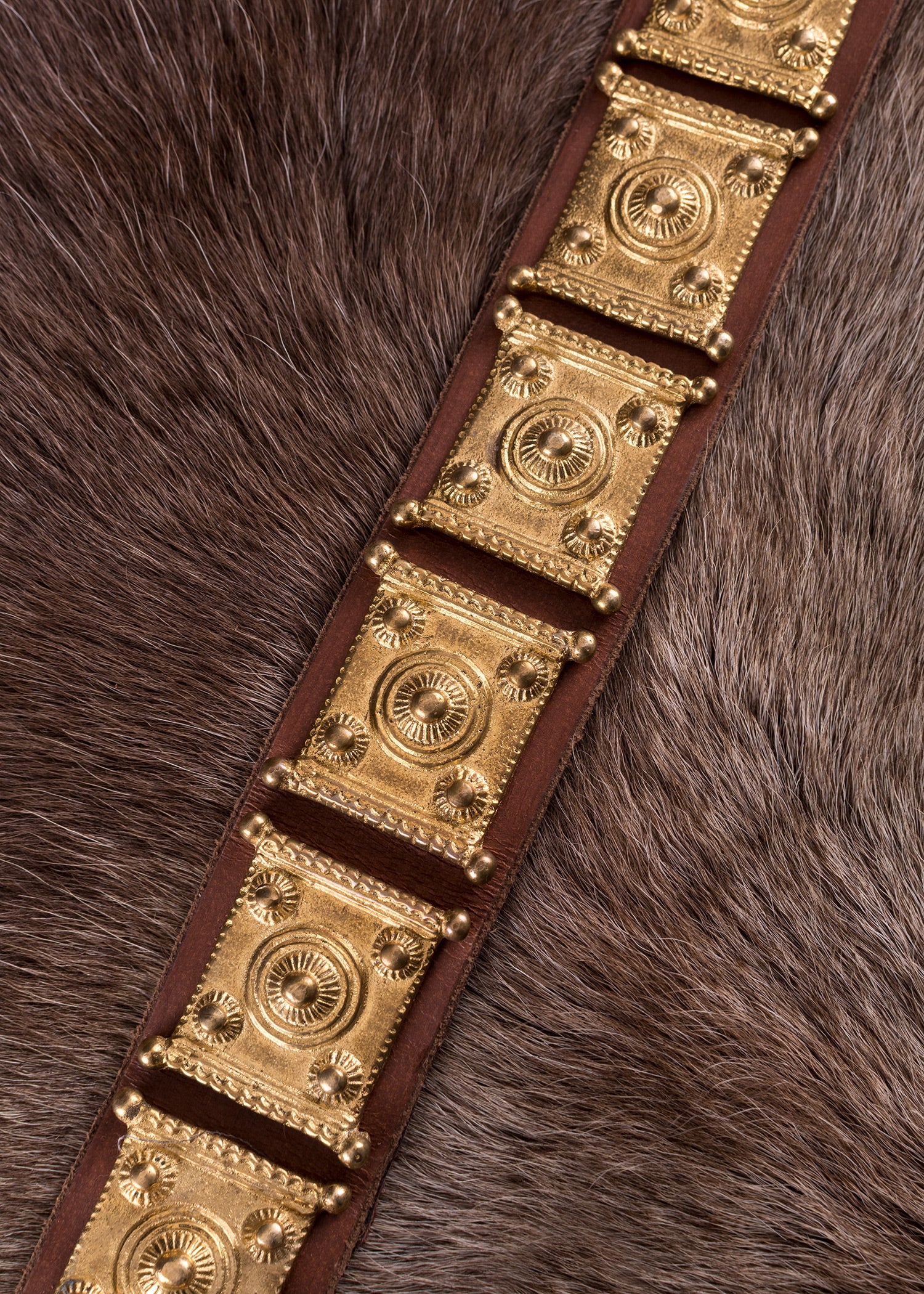 Imagen única de: Cingulum, Cinturón De Legionario, Rgzm, Cuero Y Latón.