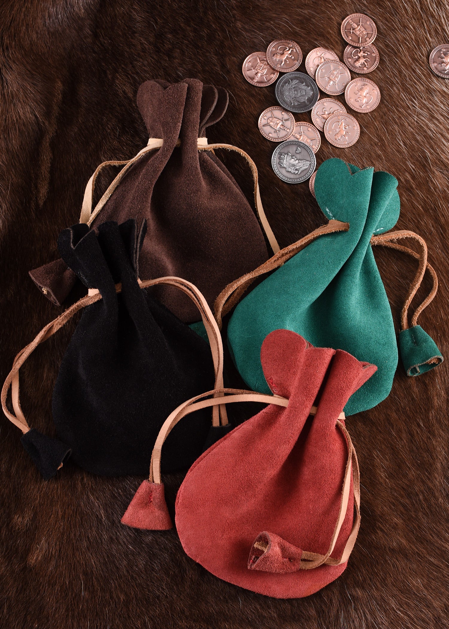 Imagen única de: Bolso De Piel, Monedero Pequeño Elaborado En Ante, Varios Colores.