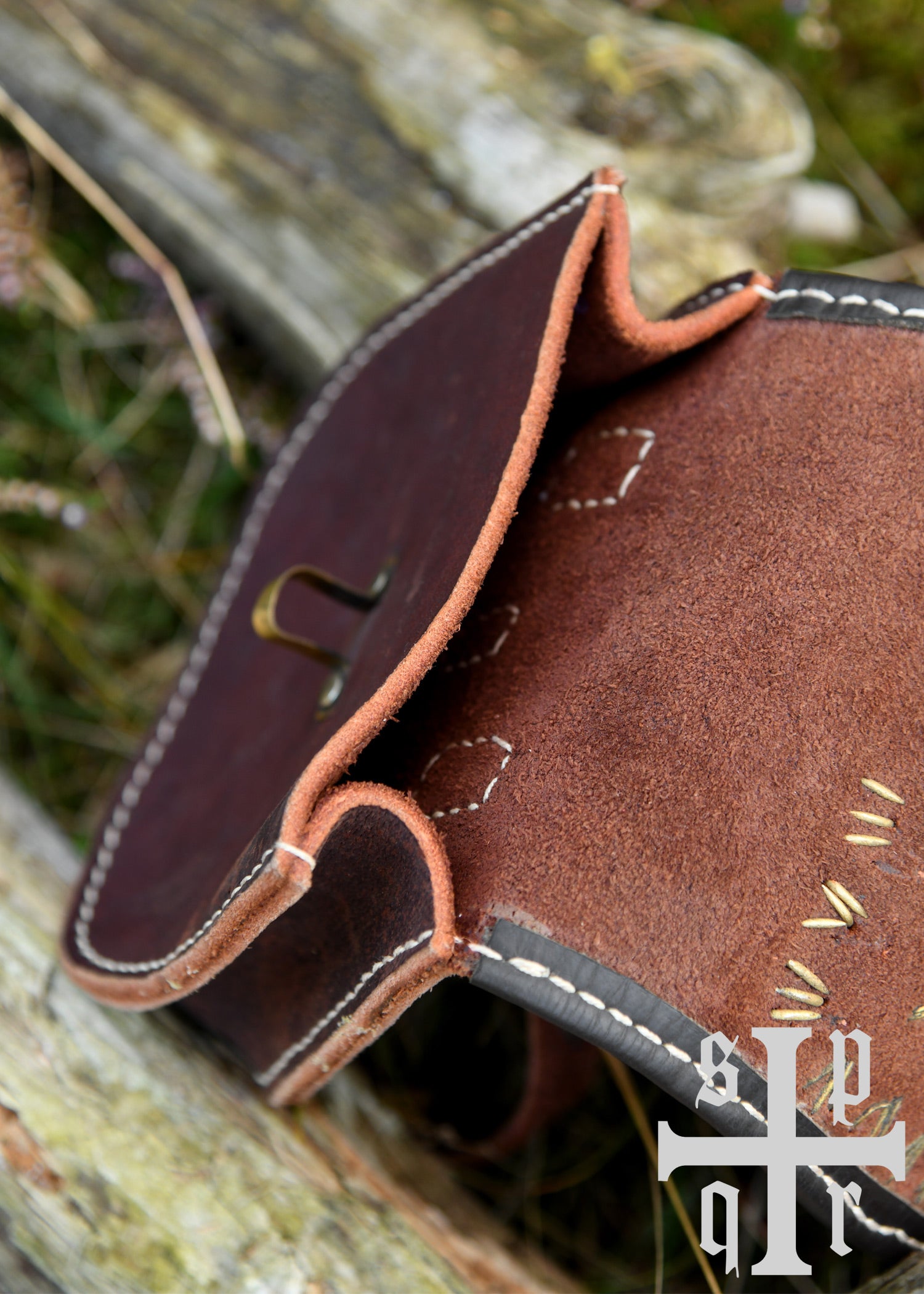 Imagen única de: Bolso Tarsoly, Bolso Cinturón De Cuero Vikingo