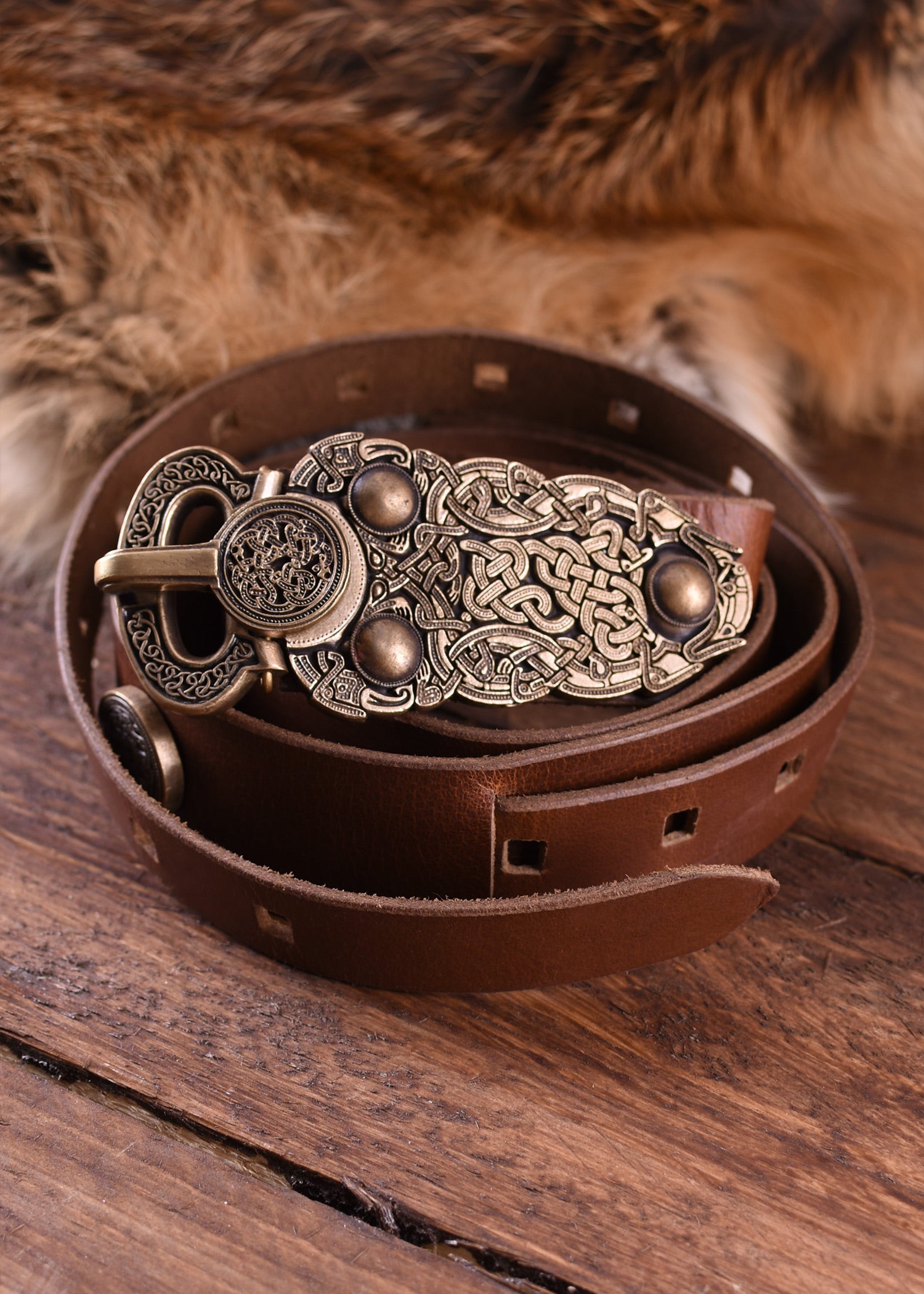 Imagen única de: Cinturón Sutton Hoo De Piel