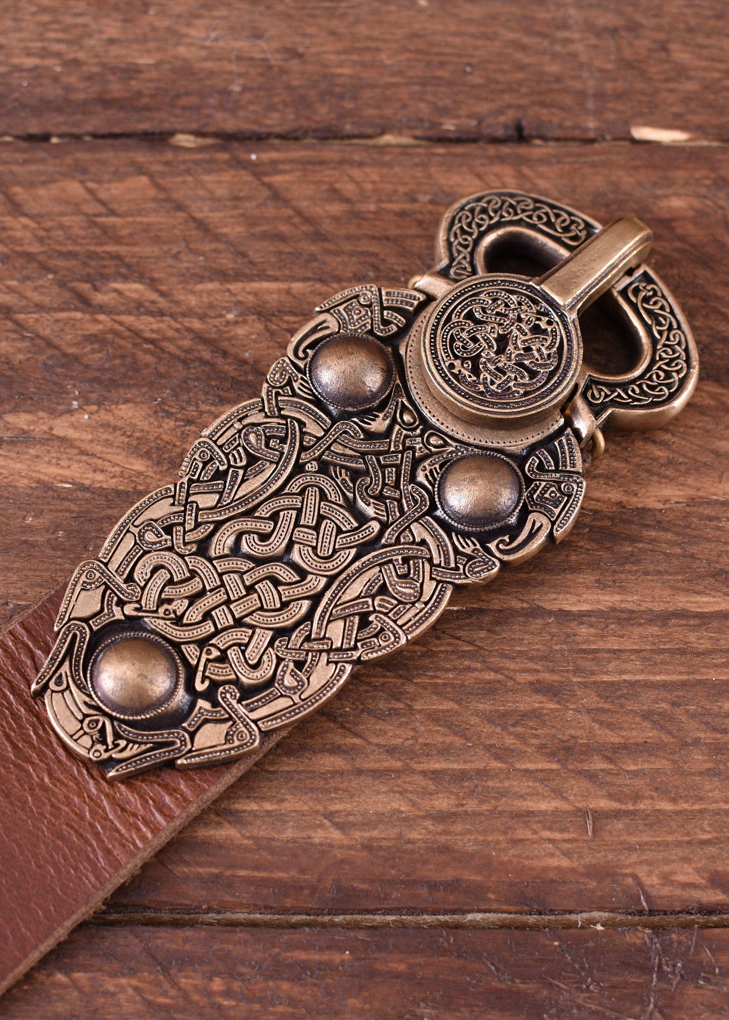 Imagen única de: Cinturón Sutton Hoo De Piel