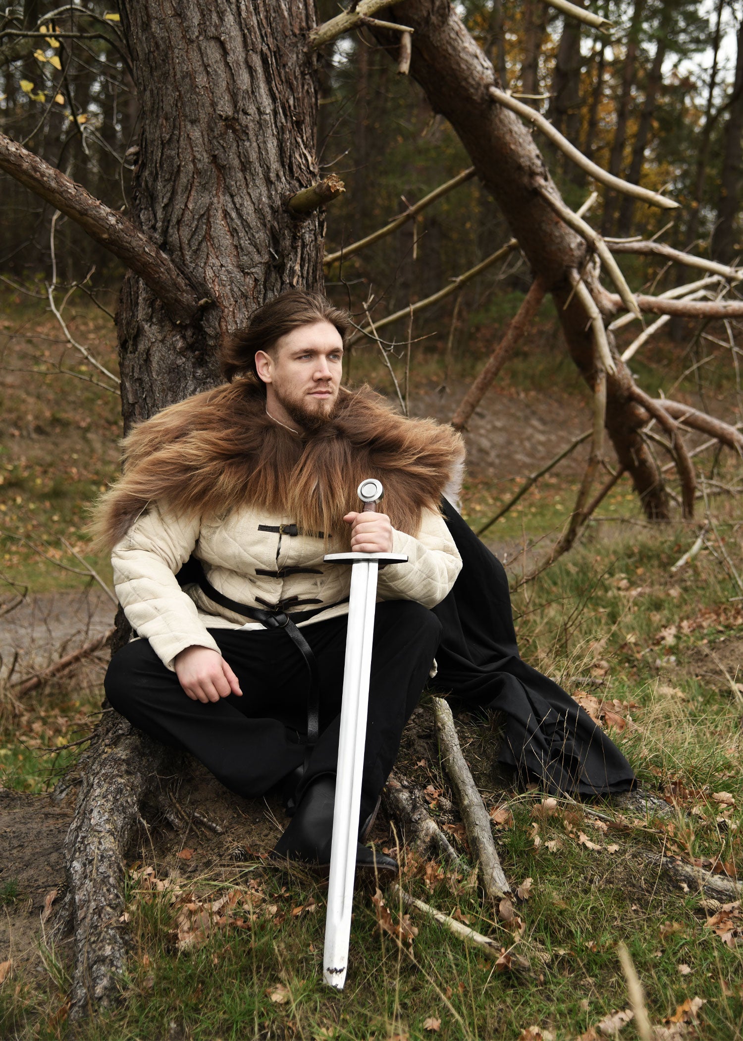 Imagen única de: Piel De Hombro Hecha De Piel De Caracol Nordland, Marrón Moteado