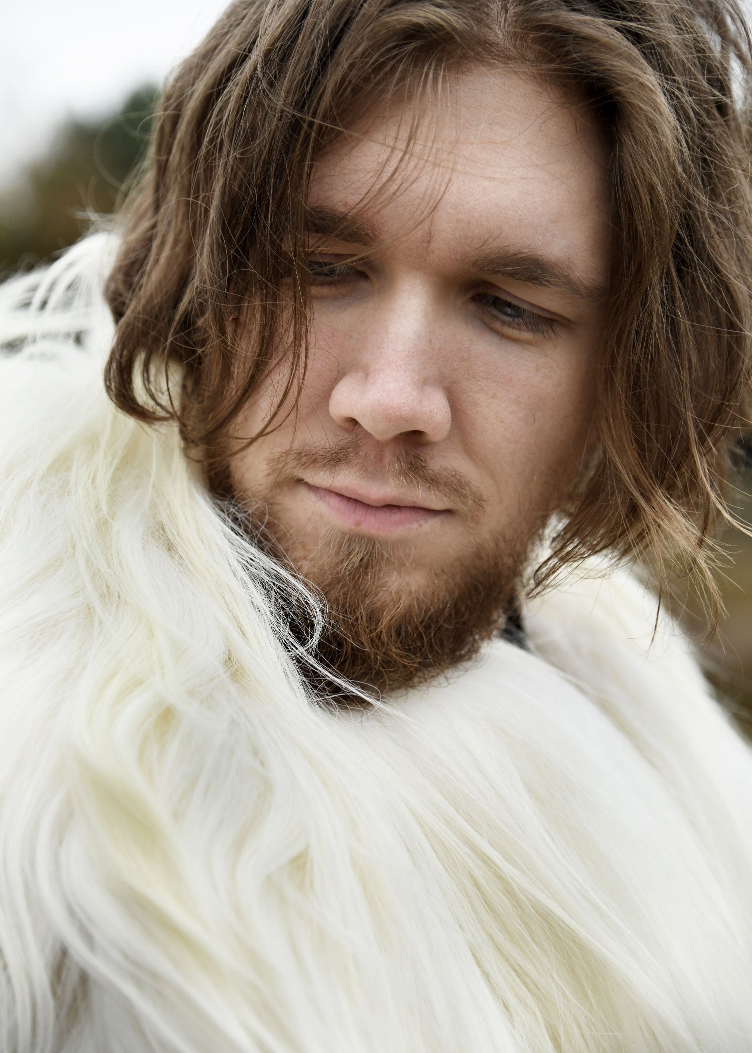 Imagen única de: Piel De Hombro Hecha De Piel De Caracol Nordland, Blanca