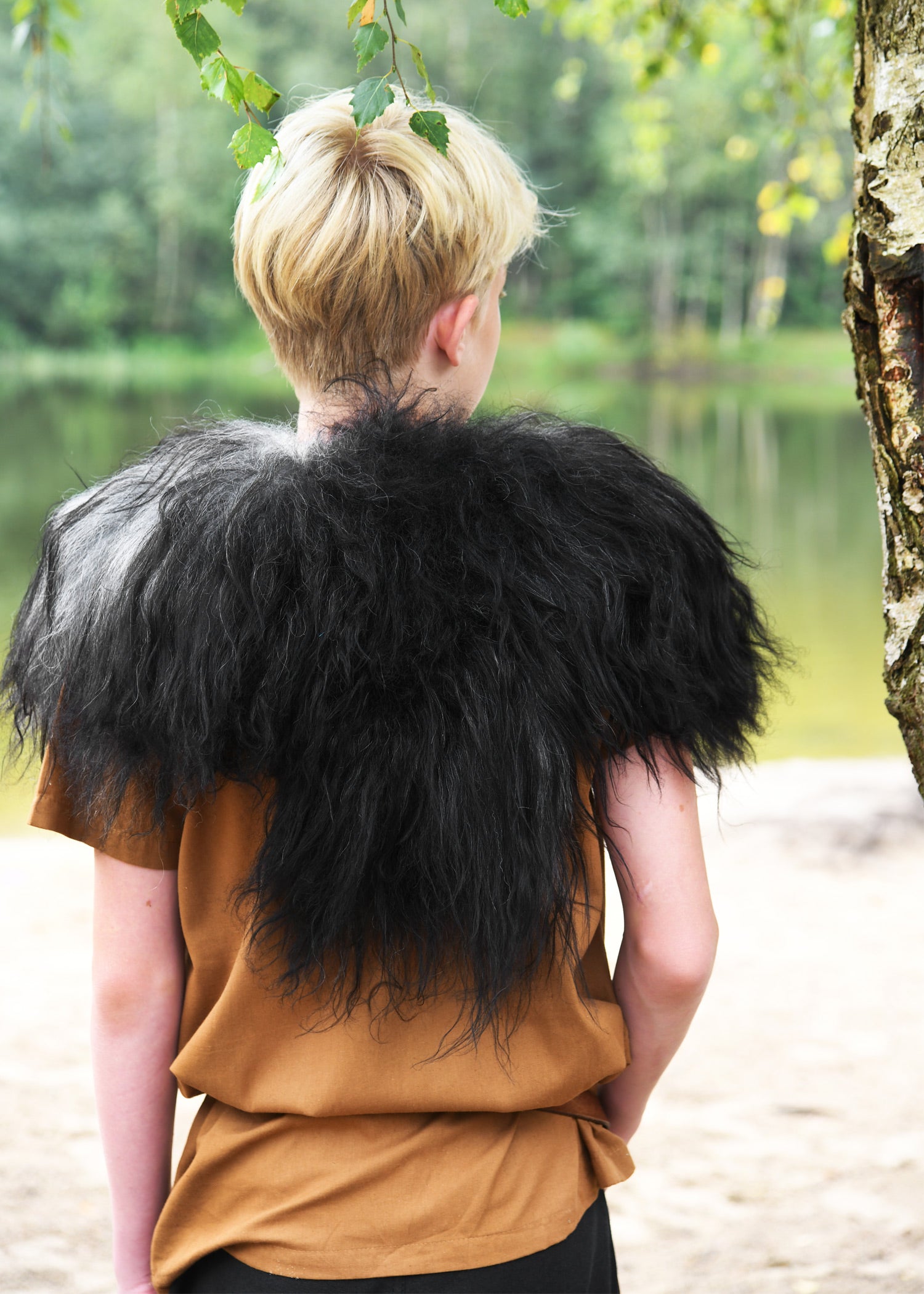 Imagen única de: Piel De Hombro De Piel De Caracol Nordland, Negra, Para Niños