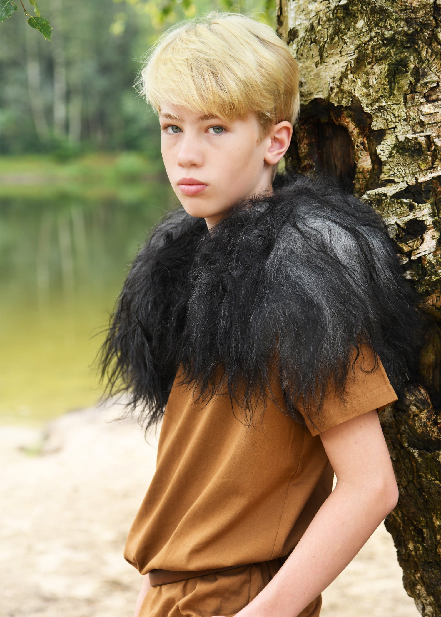 Imagen única de: Piel De Hombro De Piel De Caracol Nordland, Negra, Para Niños