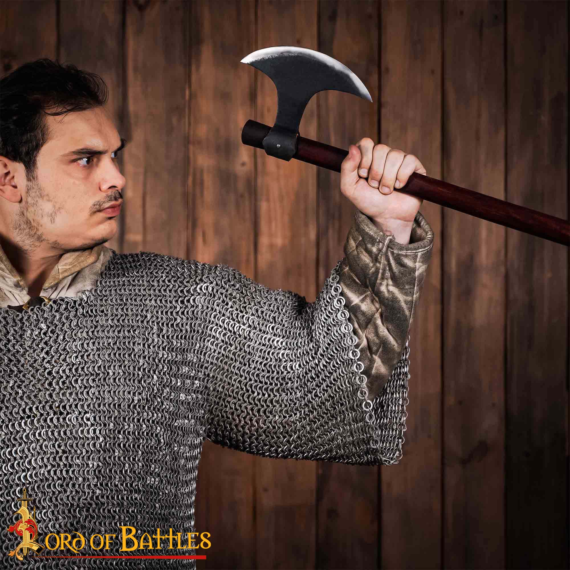 Camiseta de Cota de Malla Medieval de Aluminio con Media Manga