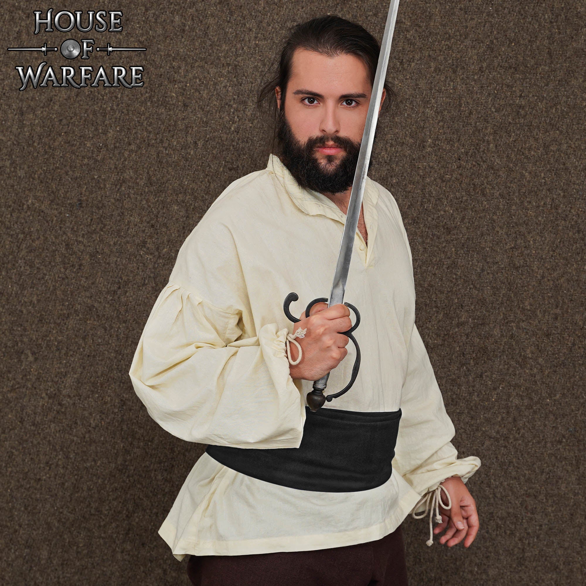 Imagen única de: Fajín Pirata de Algodón Negro - 12 Pies- Accesorio Cinturón para Disfraces Históricos