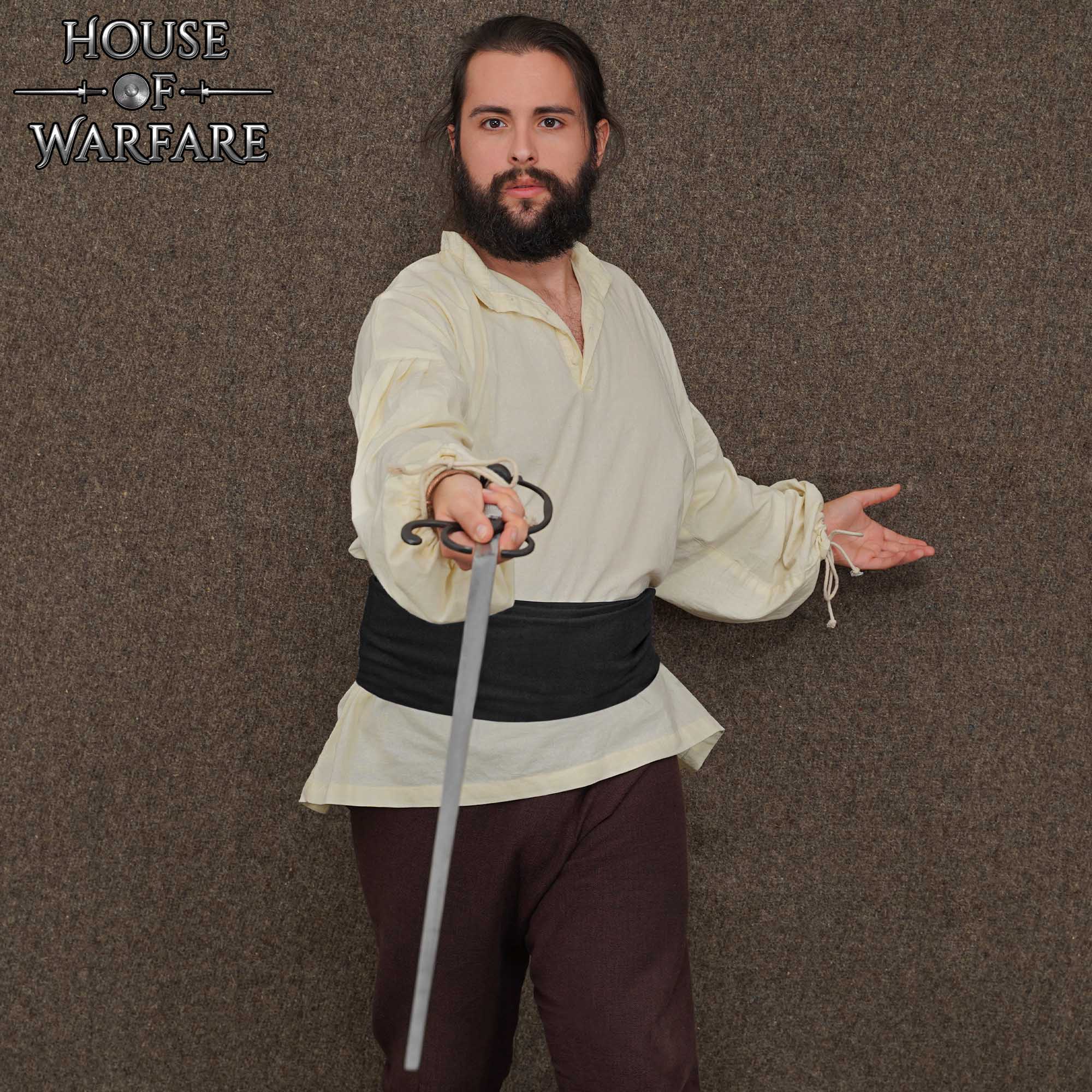 Imagen única de: Fajín Pirata de Algodón Negro - 12 Pies- Accesorio Cinturón para Disfraces Históricos