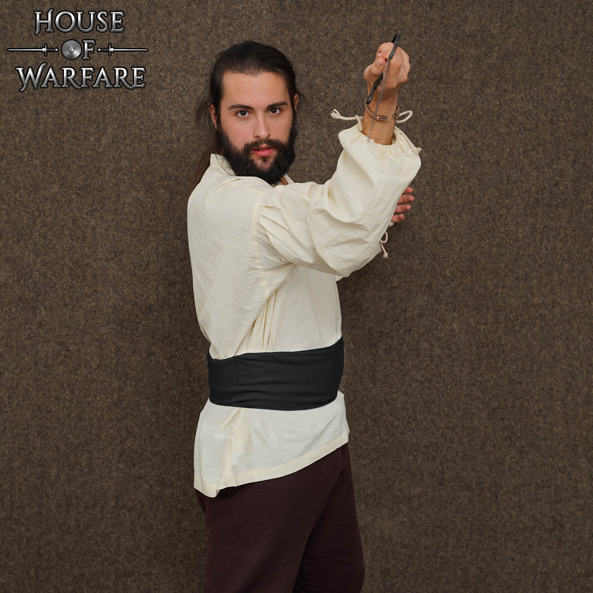 Imagen única de: Fajín Pirata de Algodón Negro - 12 Pies- Accesorio Cinturón para Disfraces Históricos