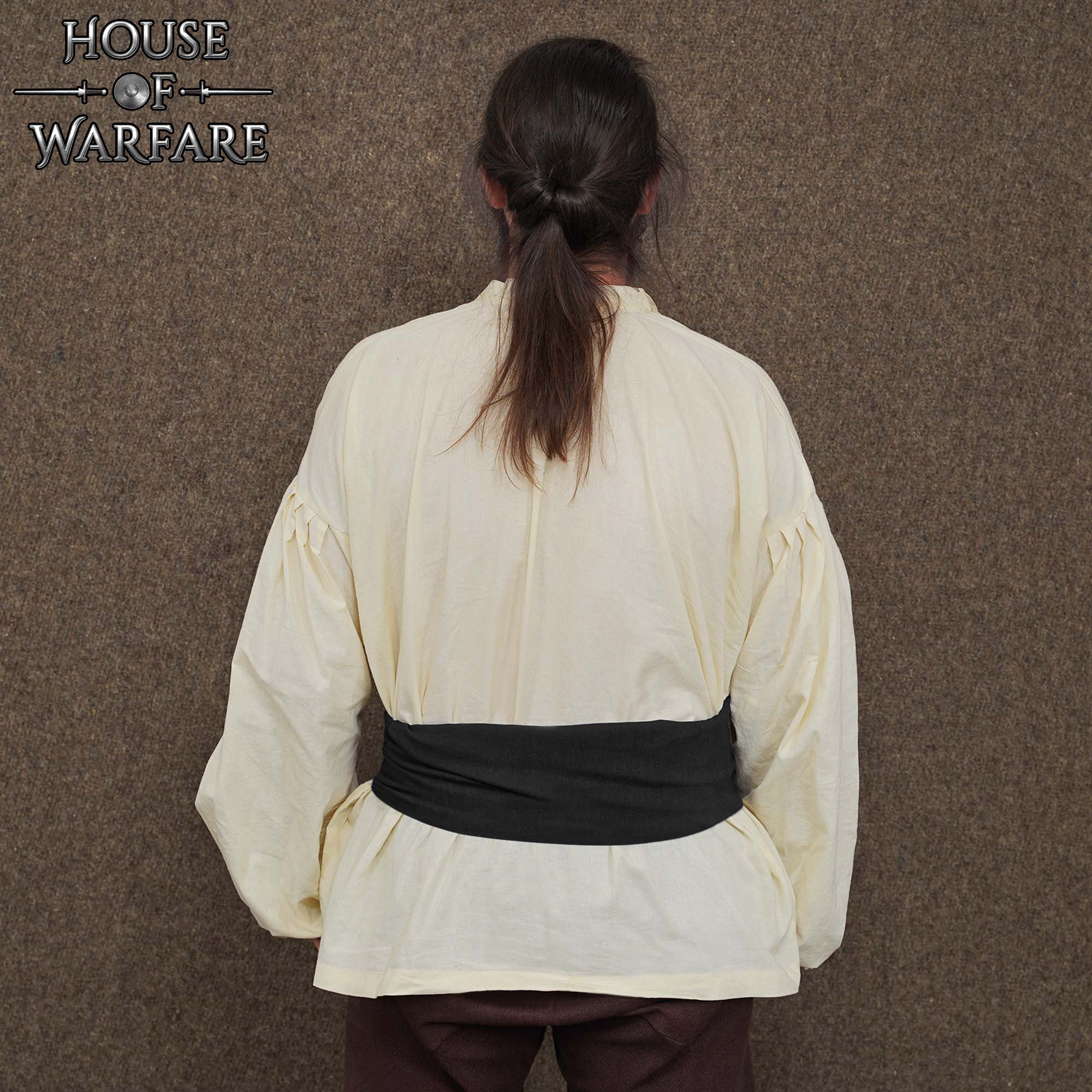 Imagen única de: Fajín Pirata de Algodón Negro - 12 Pies- Accesorio Cinturón para Disfraces Históricos