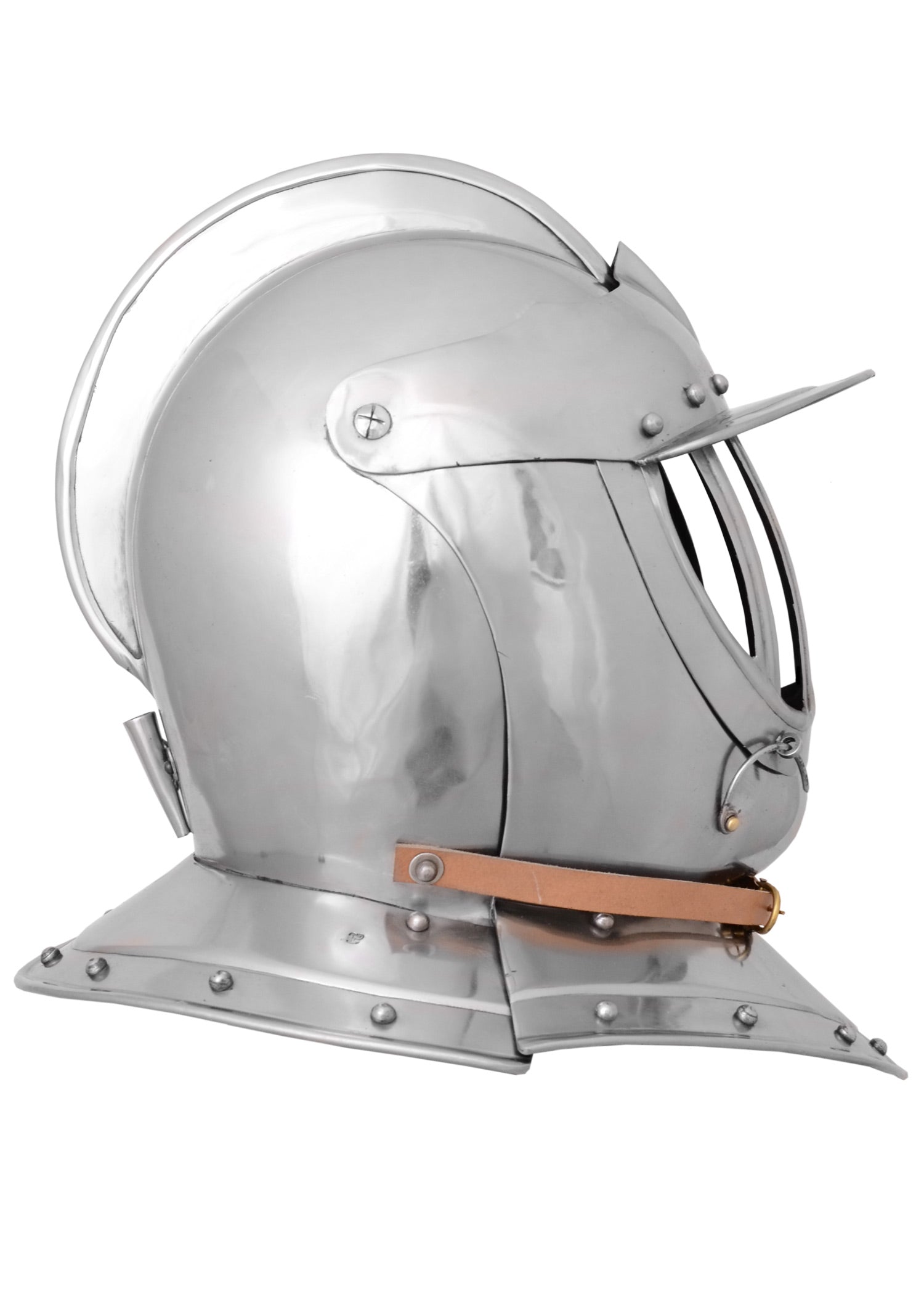 Imagen única de: Pasamontañas Cerrado, Burgonet, Siglo Xvii, Acero 1,6 Mm