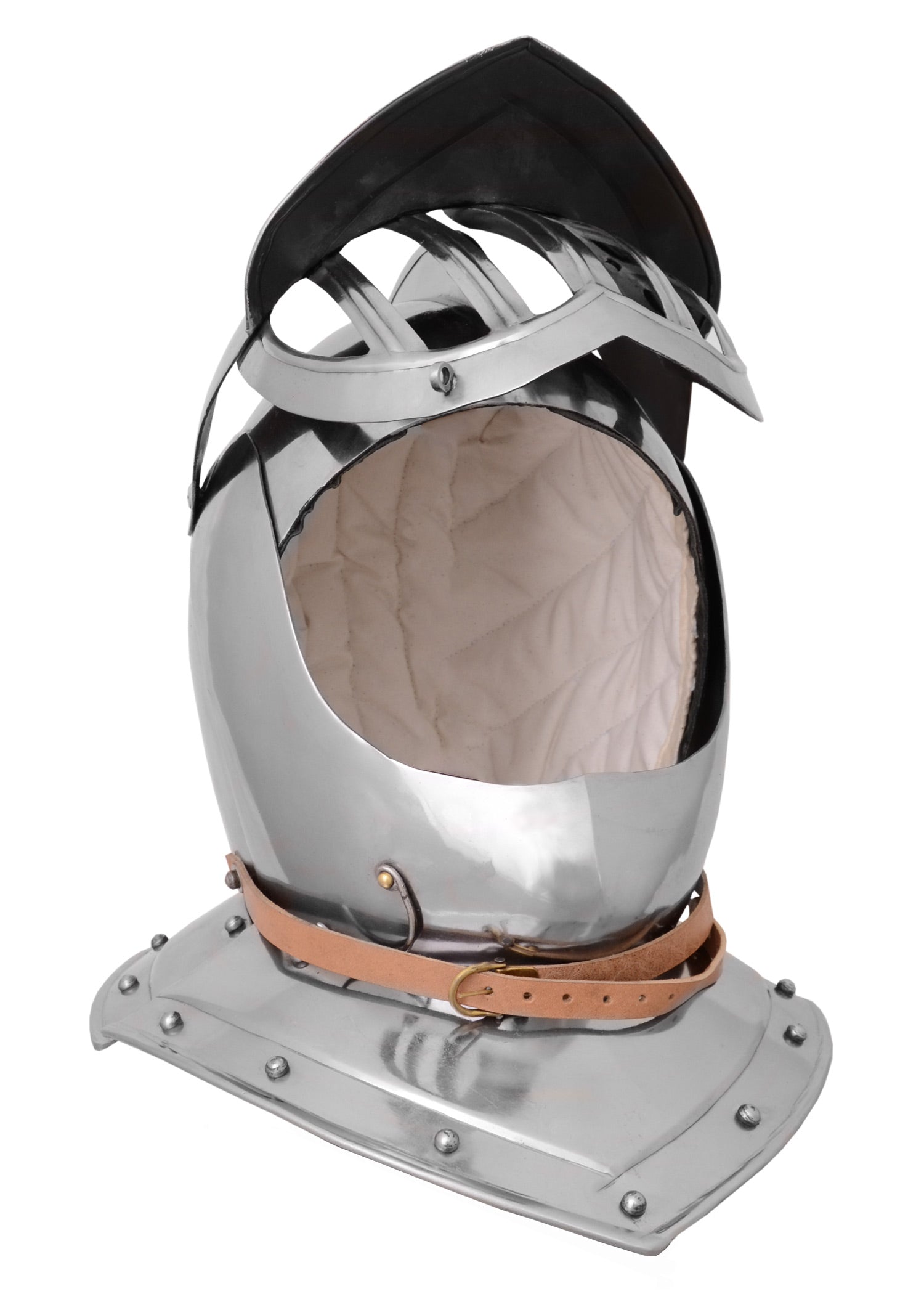 Imagen única de: Pasamontañas Cerrado, Burgonet, Siglo Xvii, Acero 1,6 Mm