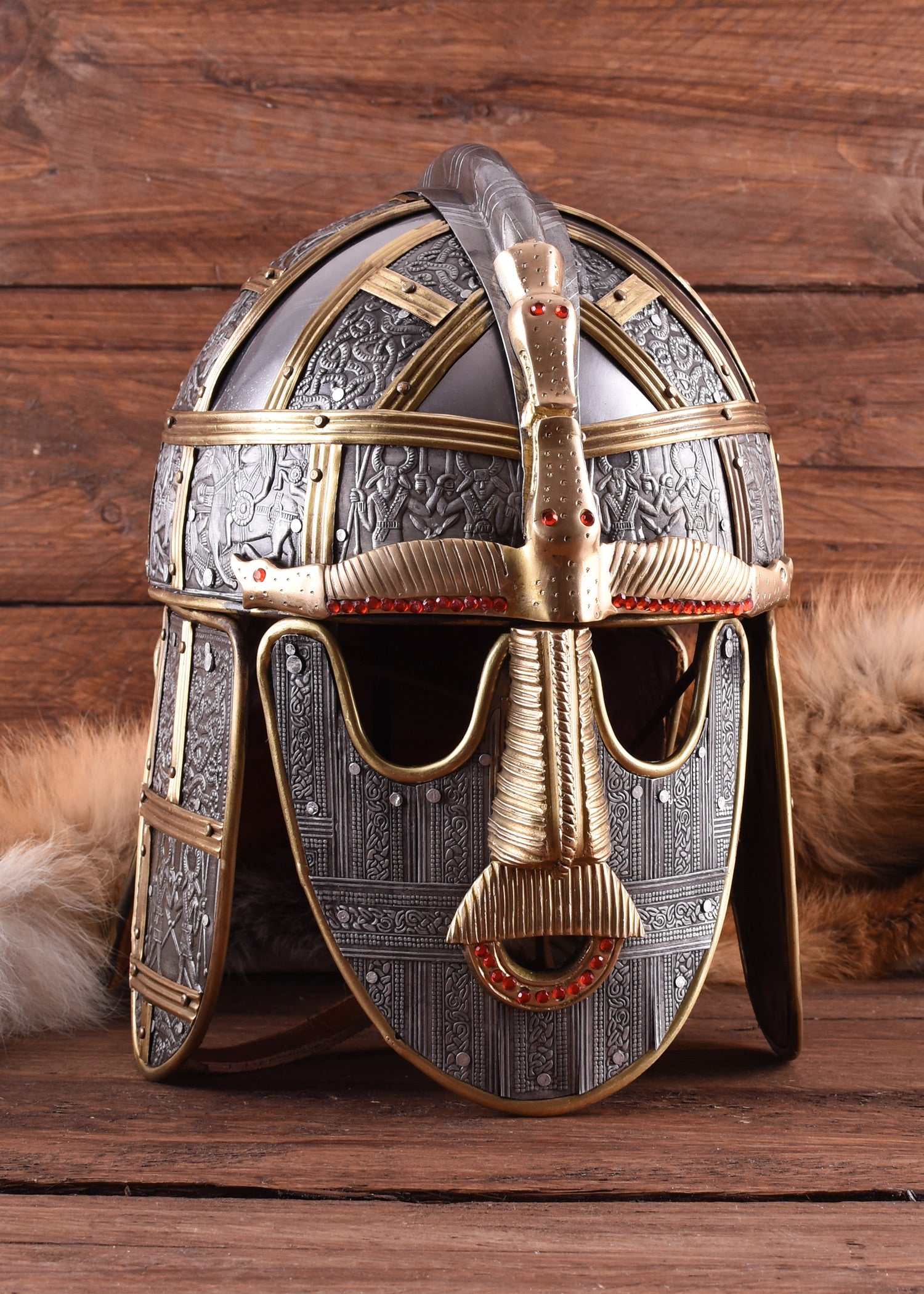 Réplica Casco Sutton Hoo, Siglo VII - Tienda Medieval.
