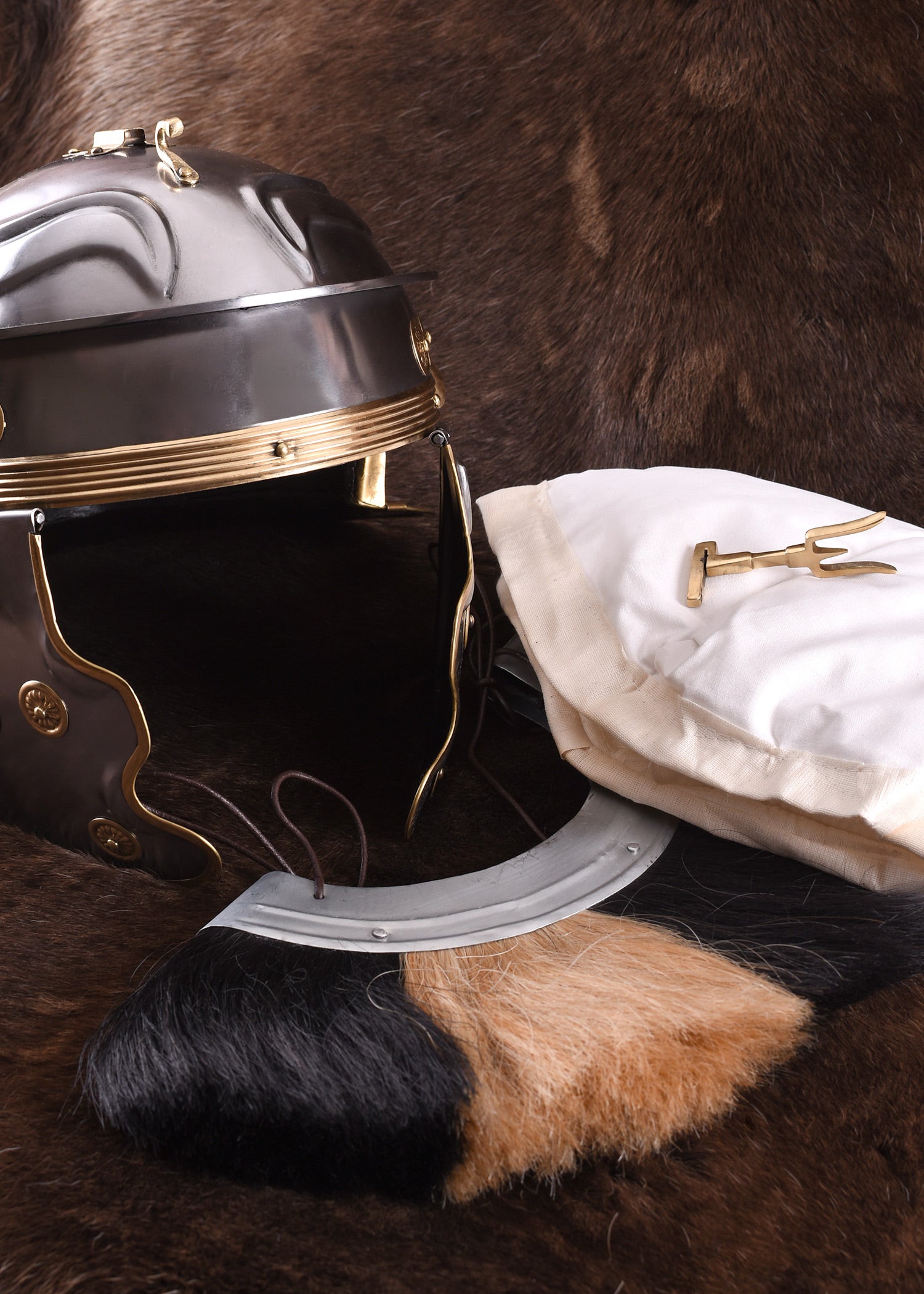 Casco Romano Imperial Galo -G- Weisenau De Acero Con Casquillo De Casco - Tienda Medieval.