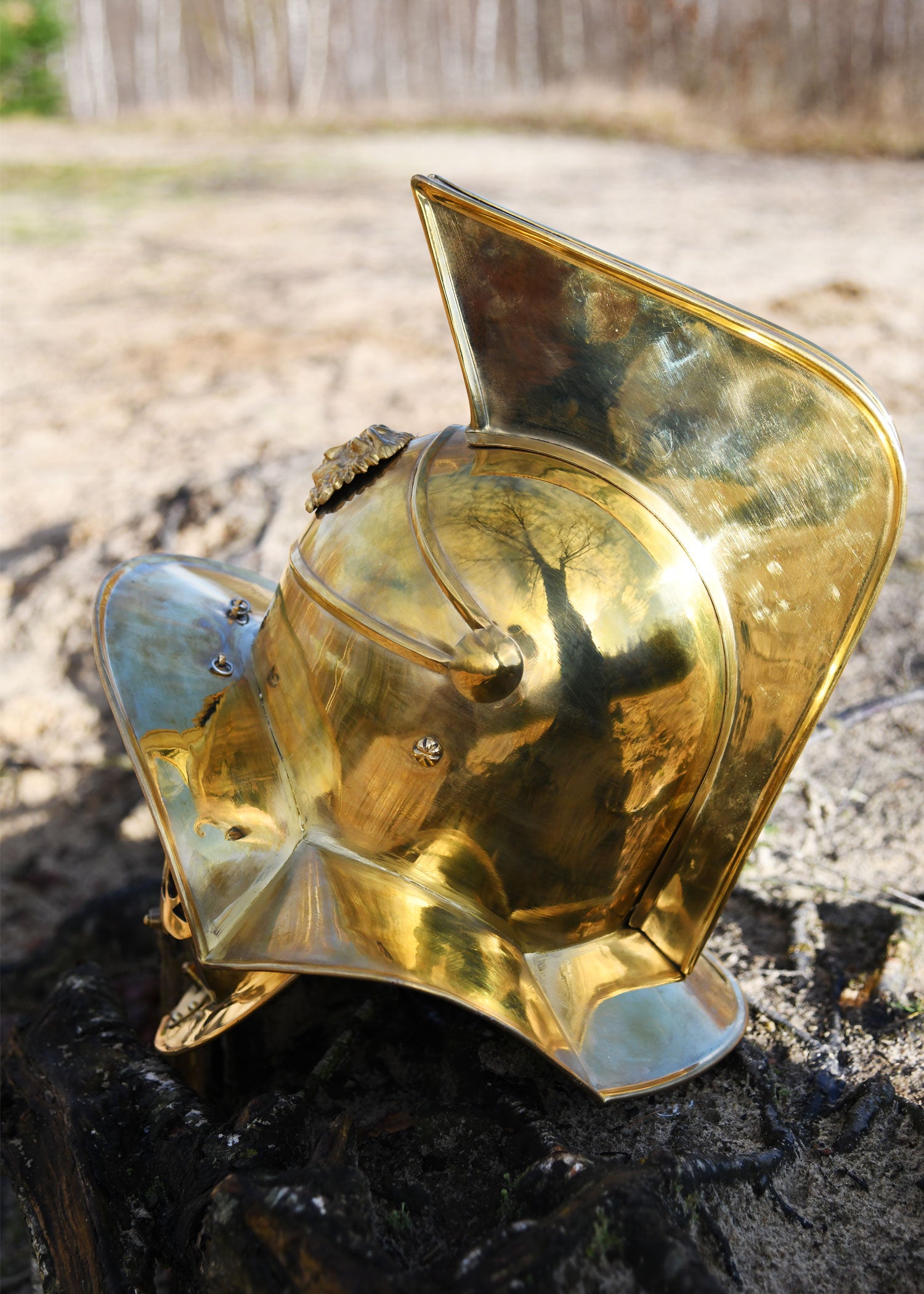 Imagen única de: Casco De Gladiador Pompeya, Latón