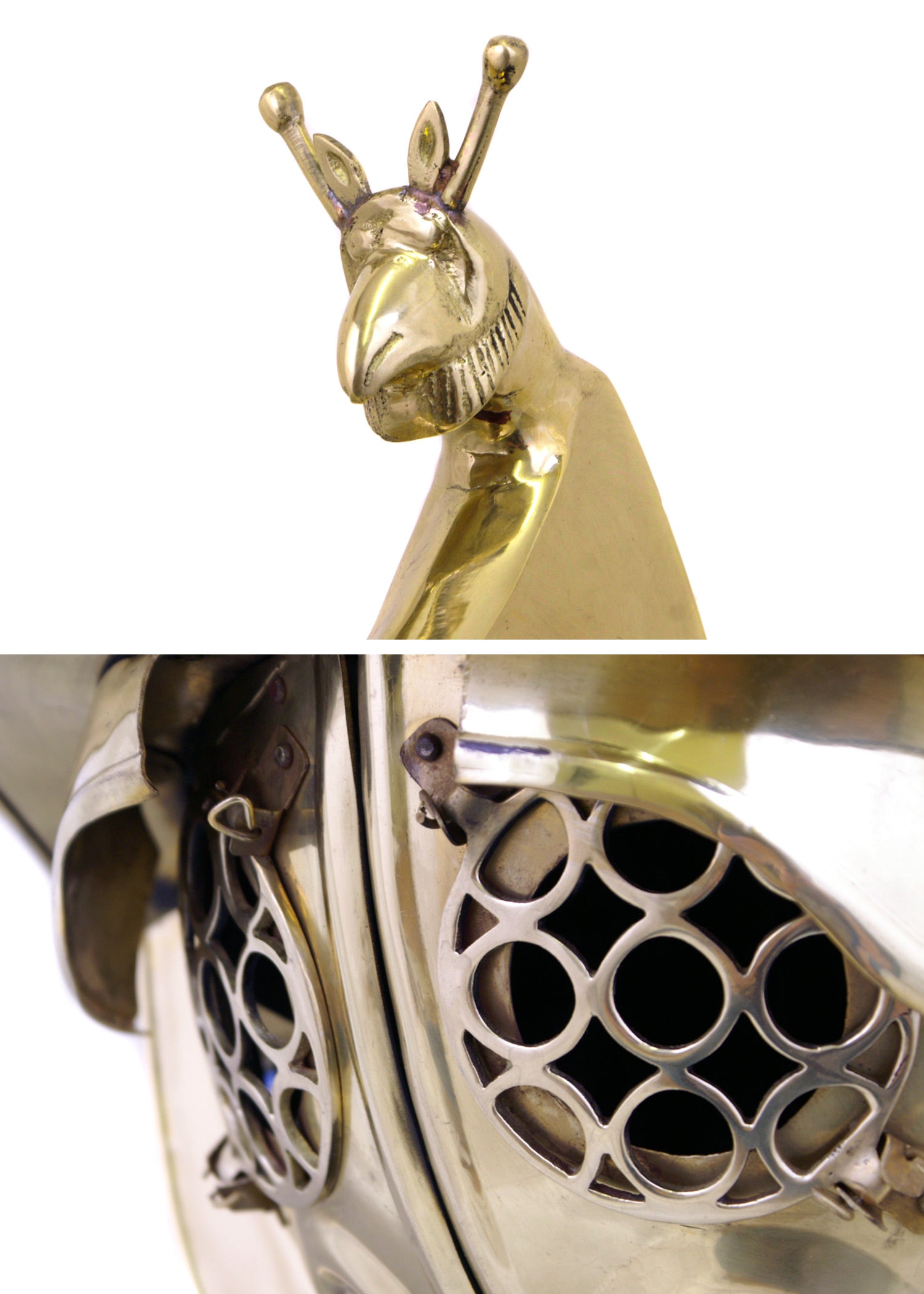 Imagen única de: Casco De Gladiador Tracio, Latón