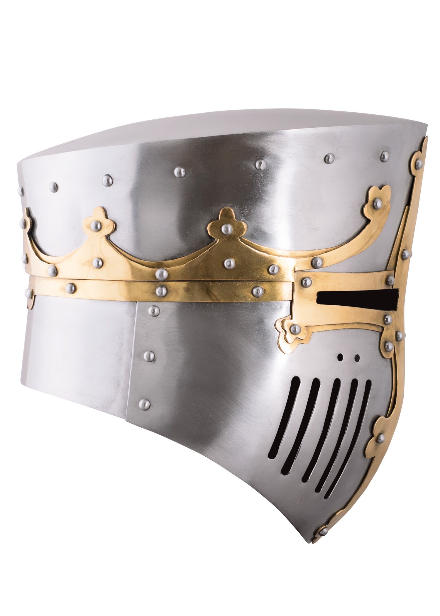 Imagen única de: Casco Cruzado De Olla, Siglo Xiii, Acero De 1,6 Mm