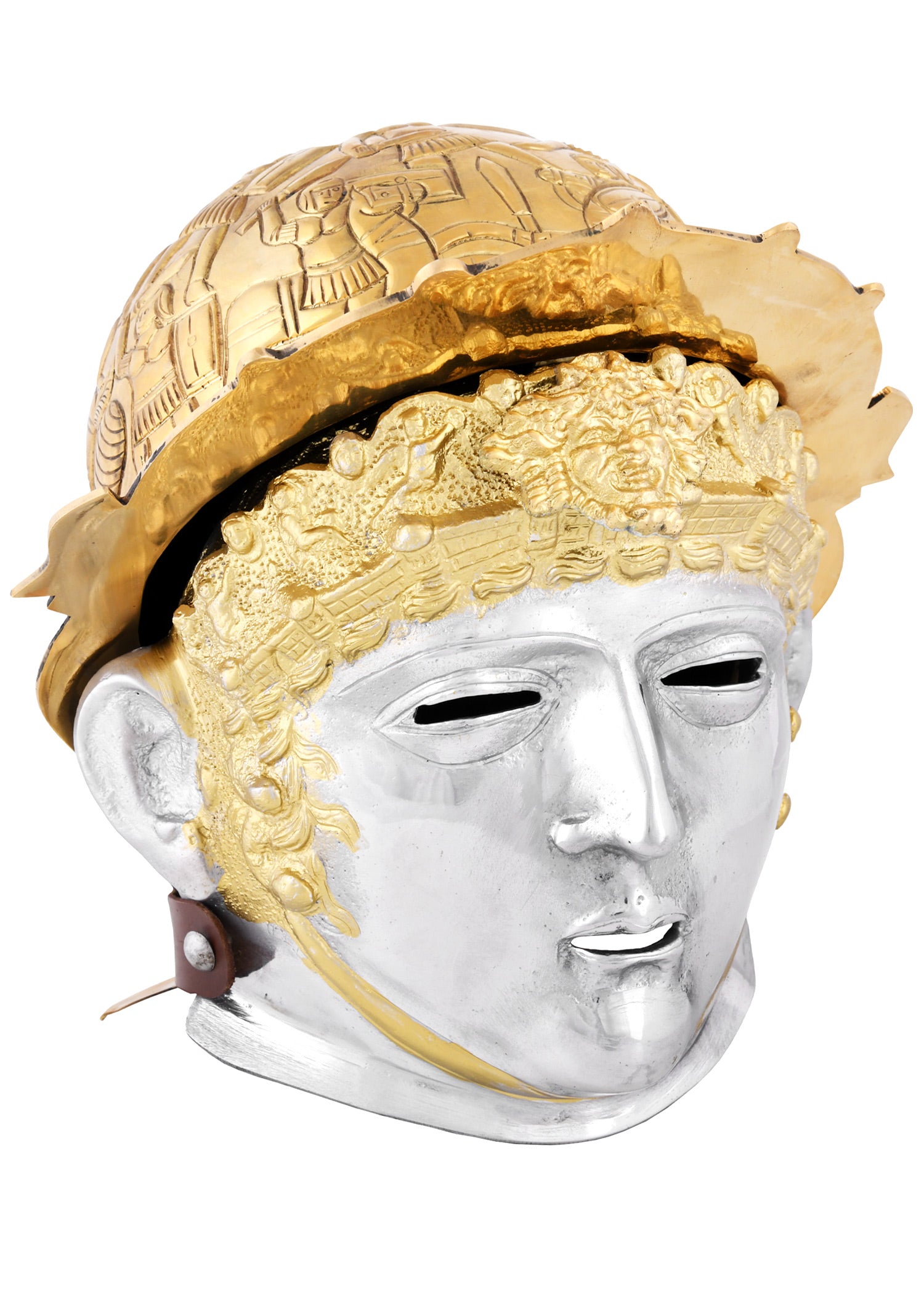 Imagen única de: Casco De Caballería Ribchester, Latón Y Acero.