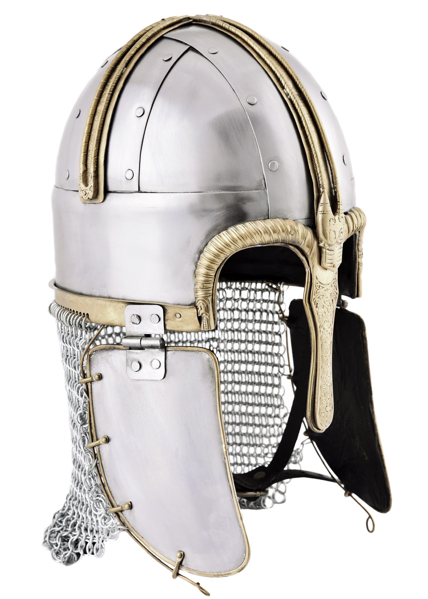 Imagen única de: Casco Coppergate, Con Cadena Sin Remachar, Acero De 1,6 Mm