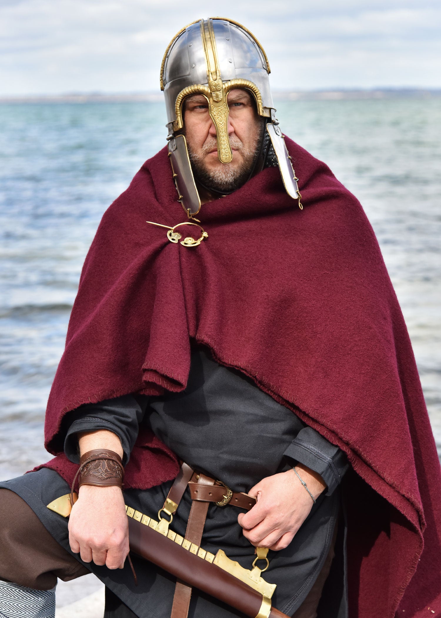 Imagen única de: Casco Coppergate, Con Cadena Sin Remachar, Acero De 1,6 Mm