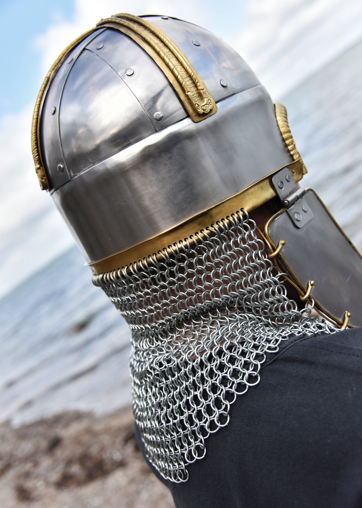 Imagen única de: Casco Coppergate, Con Cadena Sin Remachar, Acero De 1,6 Mm