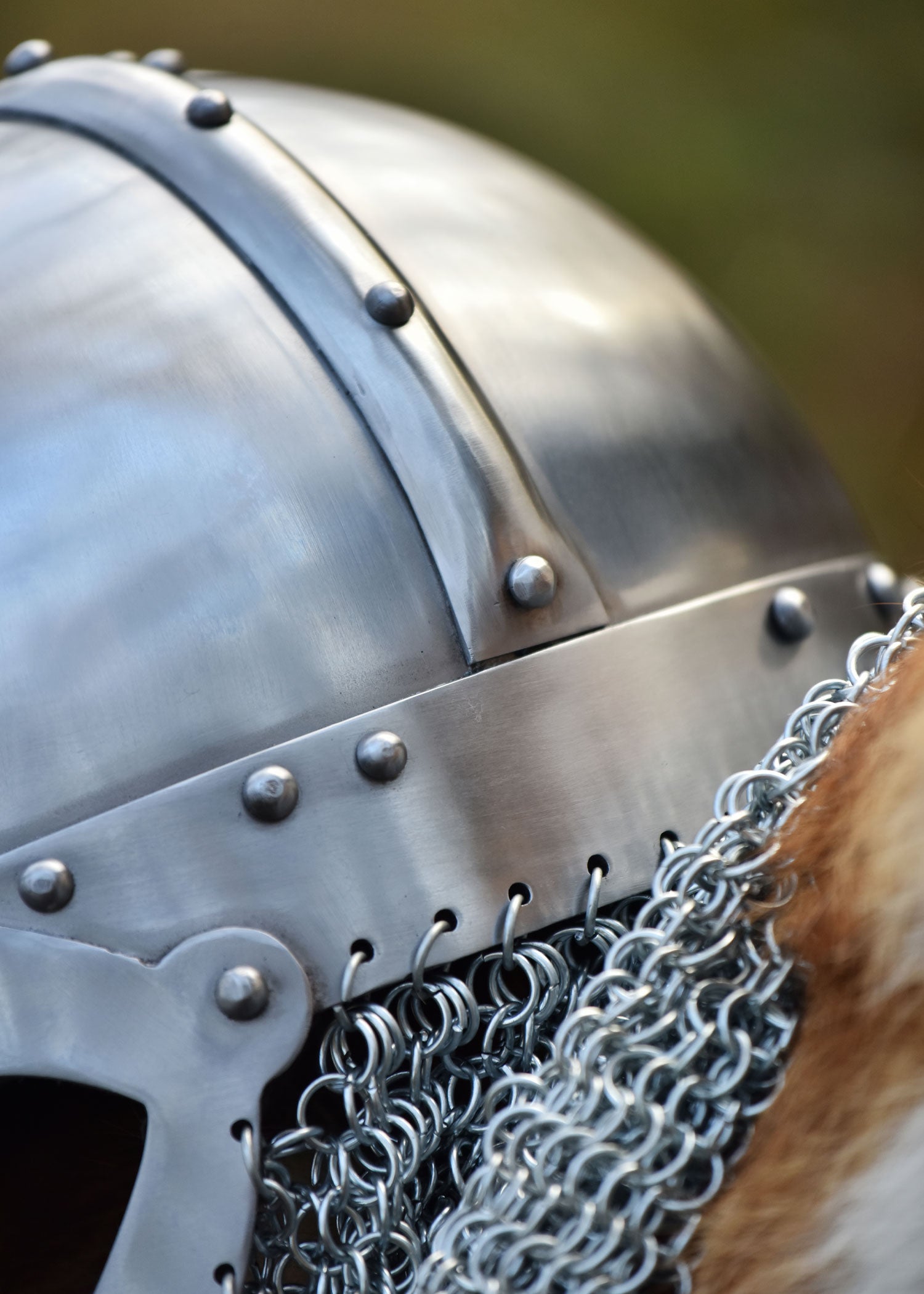 Casco Vikingo Con Gafas, Con Cadena, Acero De 2 Mm - Tienda Medieval