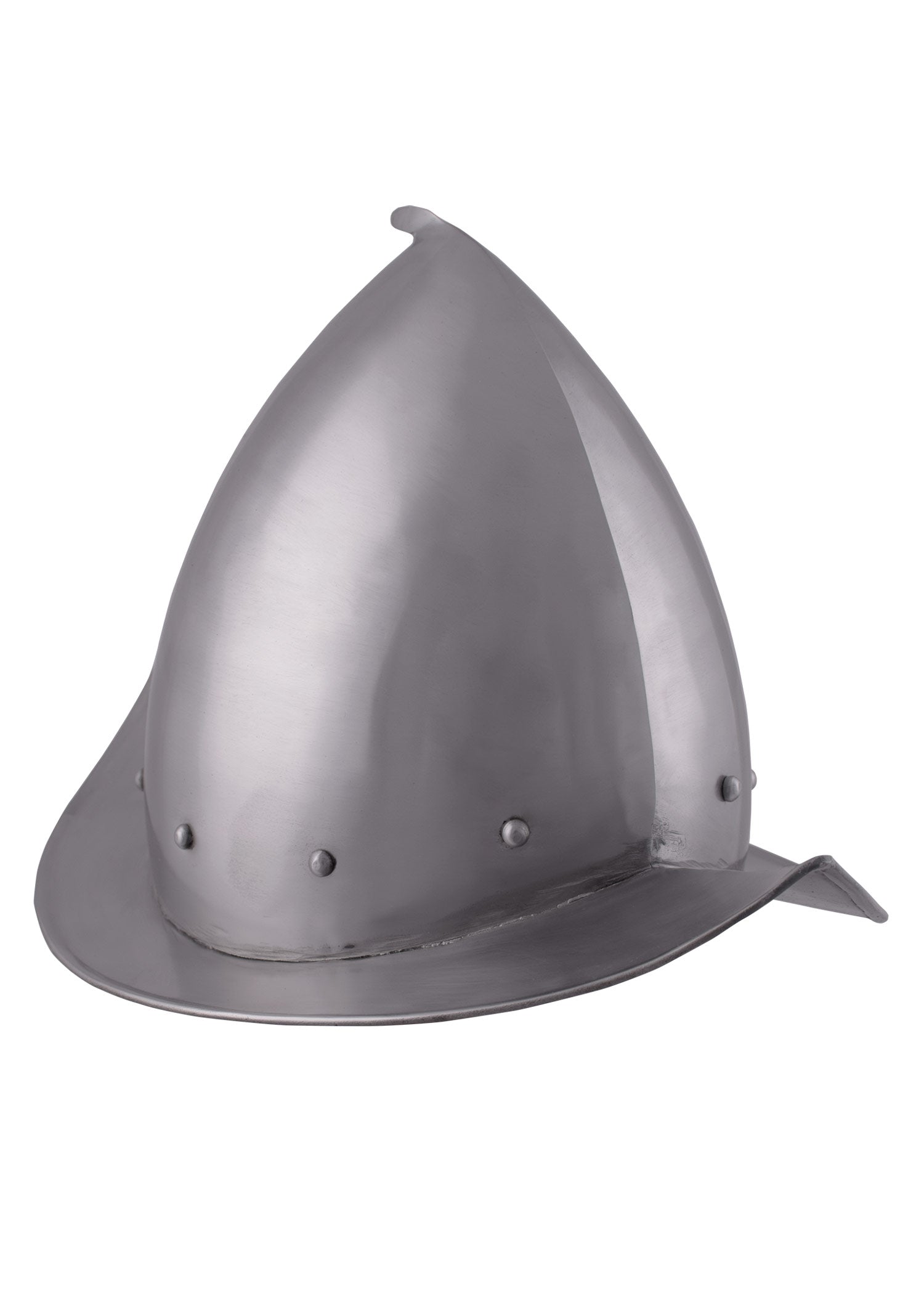 Imagen única de: Casco Morion Puntiagudo Con Forro De Cuero.